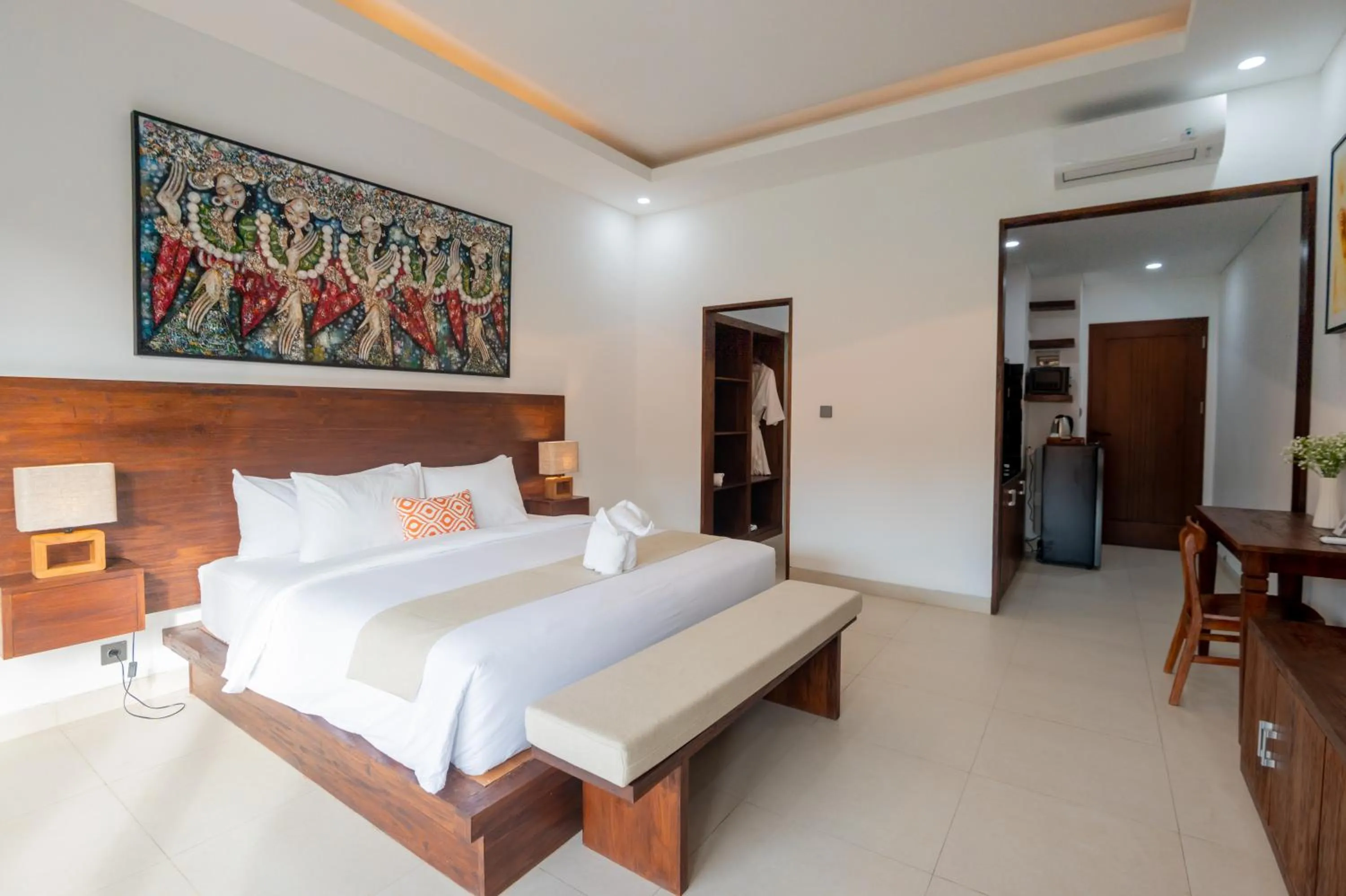Bed in Griya Shanti Suites