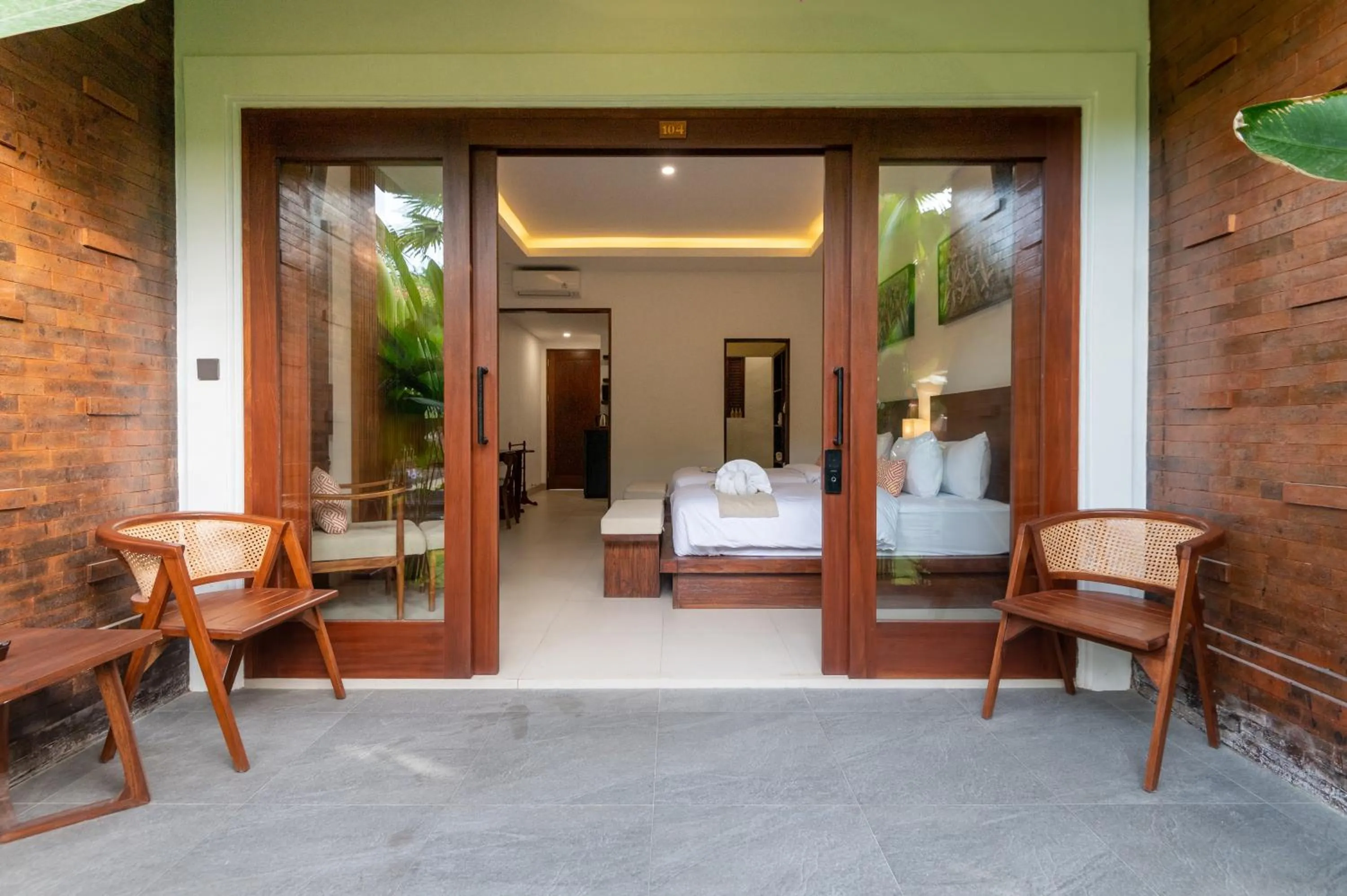 Bed in Griya Shanti Suites