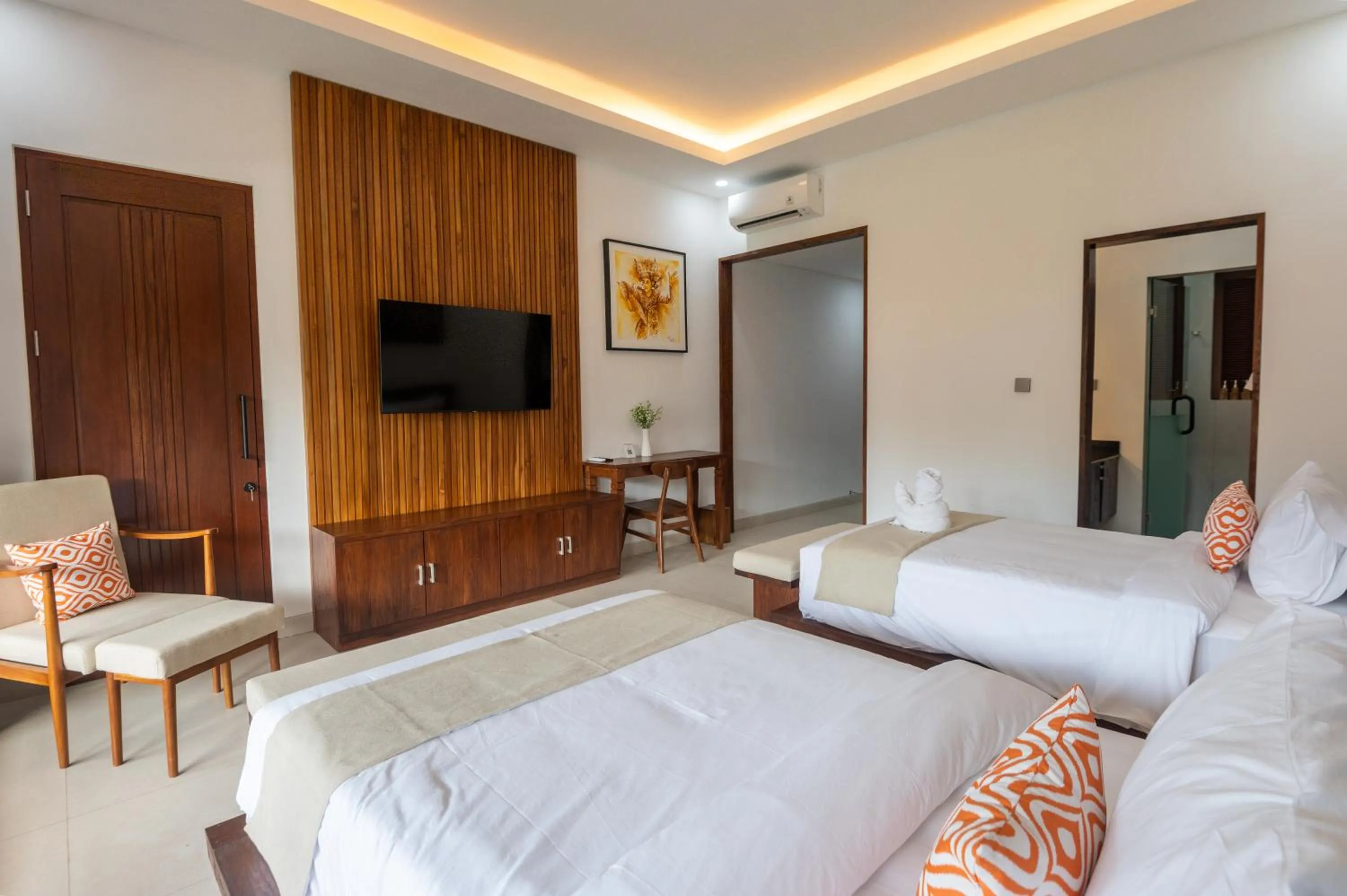 Bed in Griya Shanti Suites