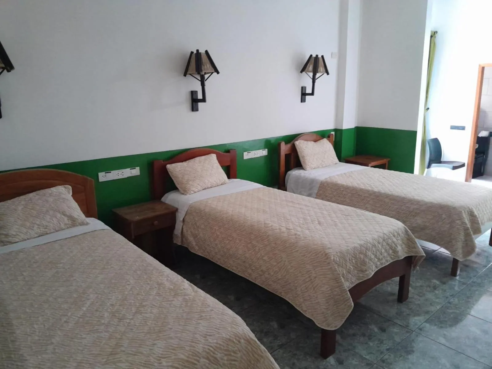 Bed in Hostal Limoncocha