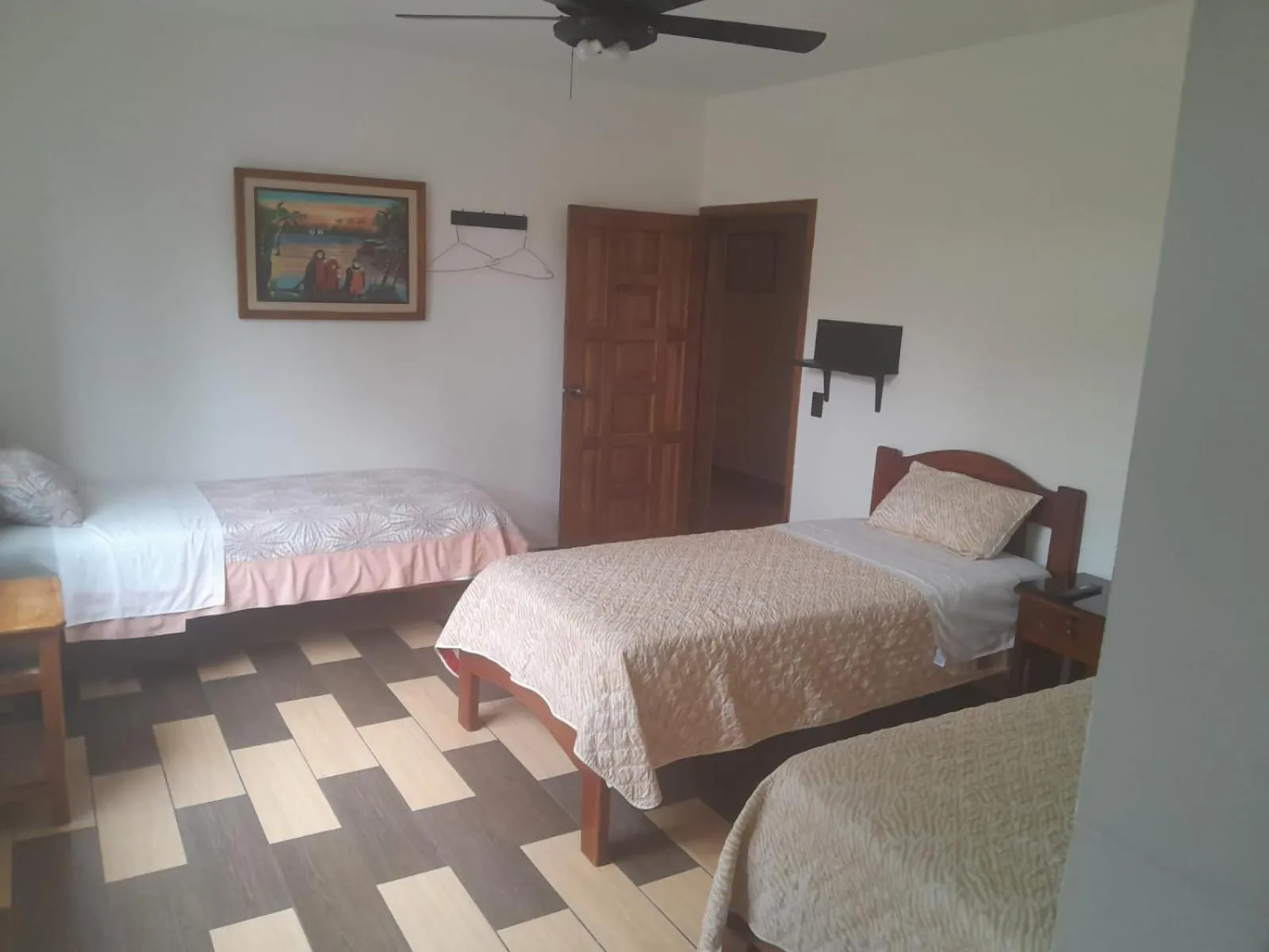 Bed in Hostal Limoncocha