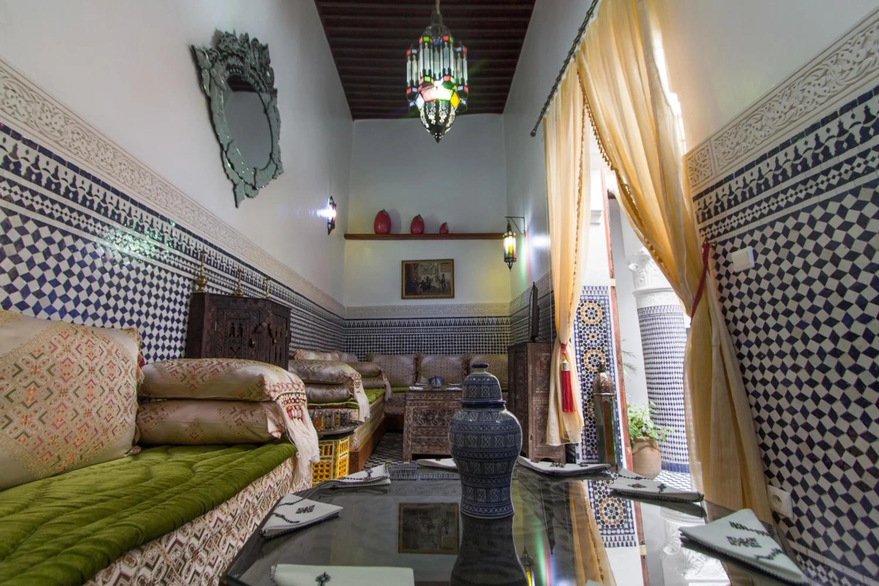 Living room in Riad Sanaa Rose