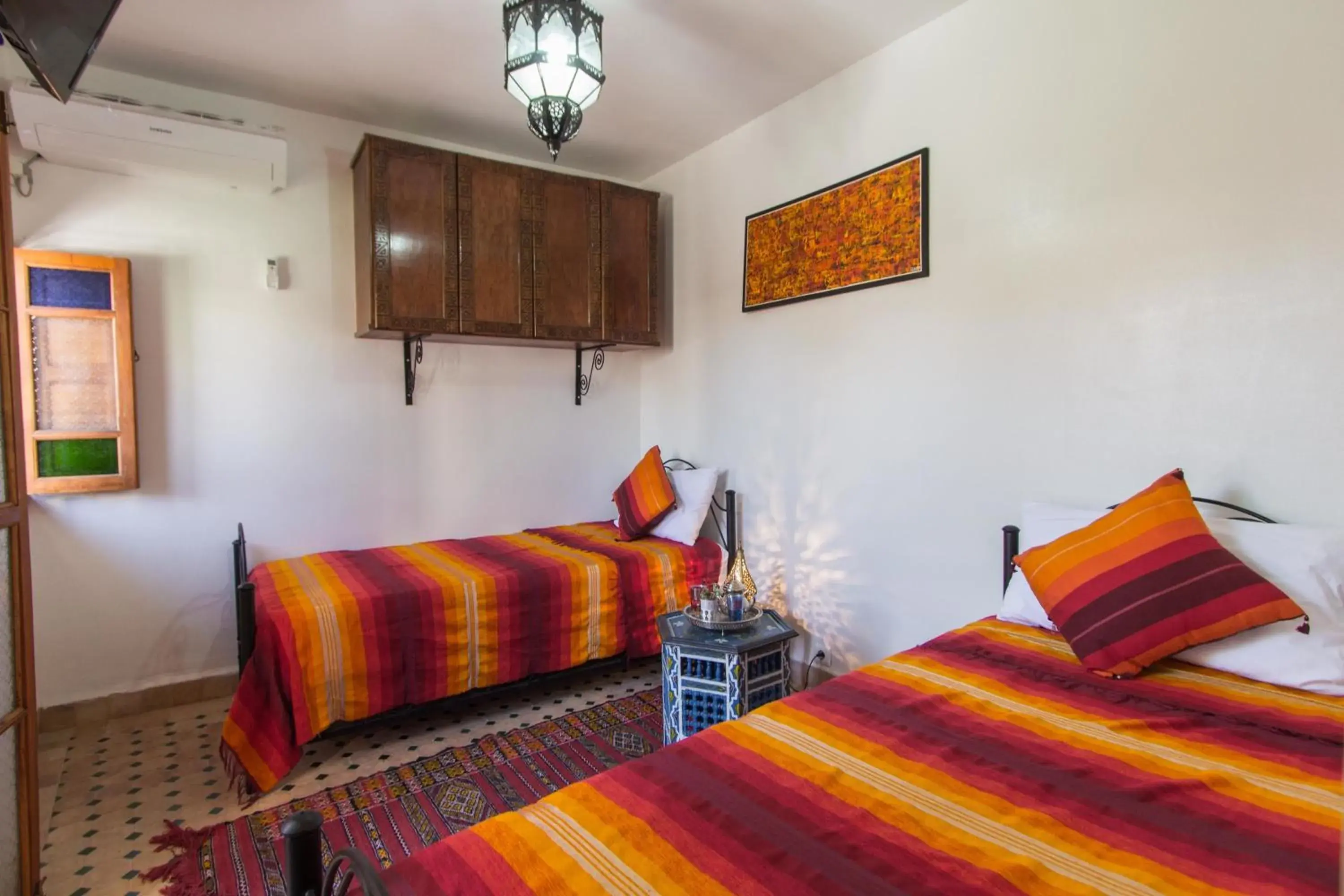Twin Room with Terrace in Riad Sanaa Rose Twin Room with Terrace in Riad Sanaa Rose