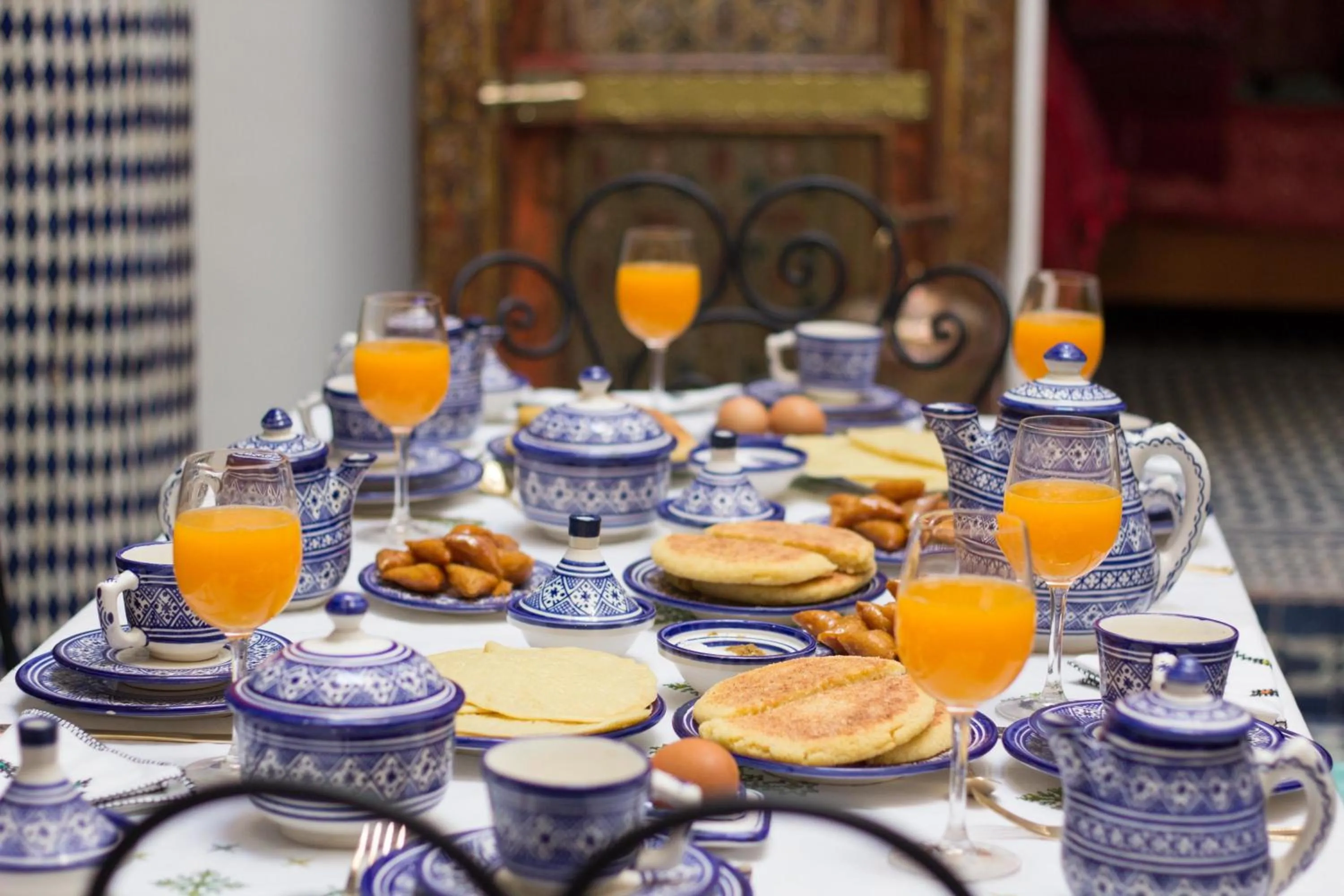 Restaurant/places to eat in Riad Sanaa Rose