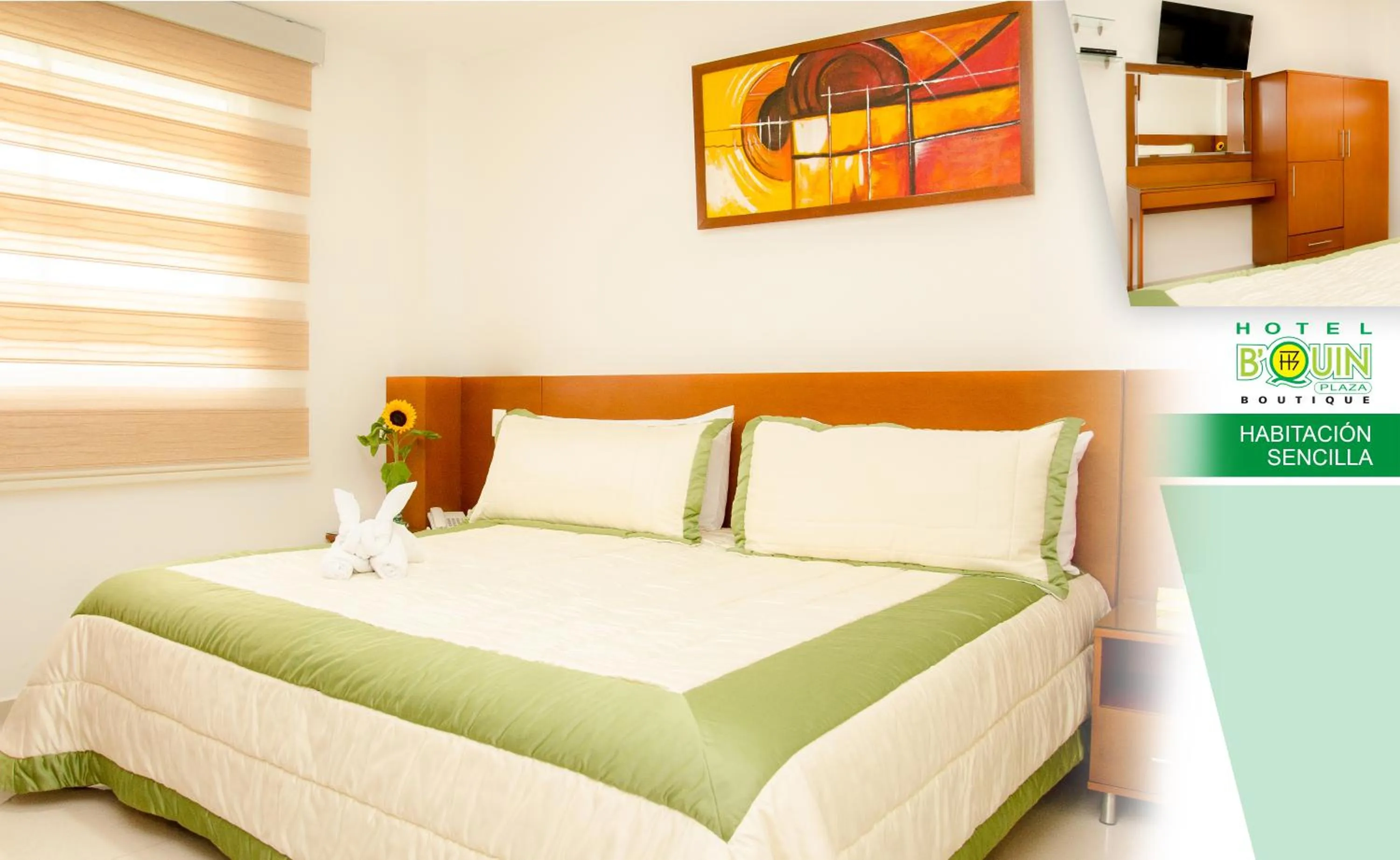 Photo of the whole room, Bed in Hotel B`Quin Plaza Cúcuta