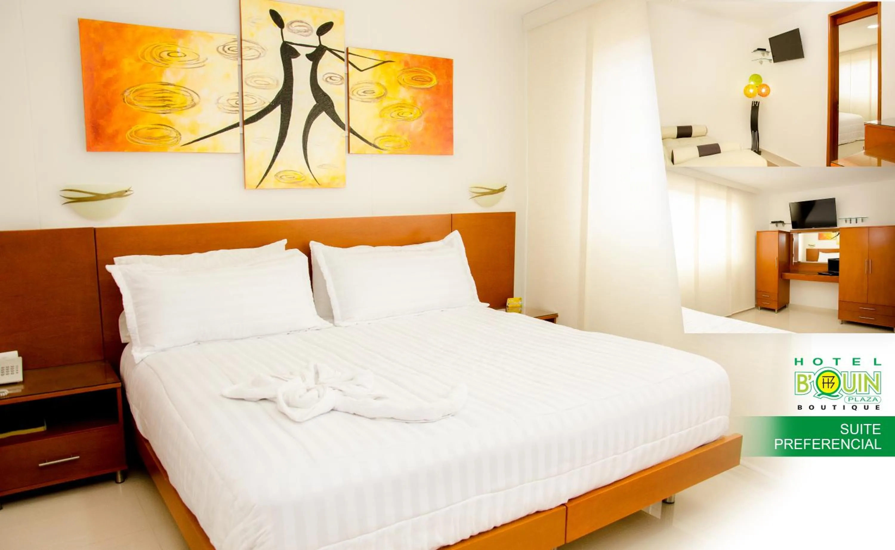 Decorative detail, Bed in Hotel B`Quin Plaza Cúcuta