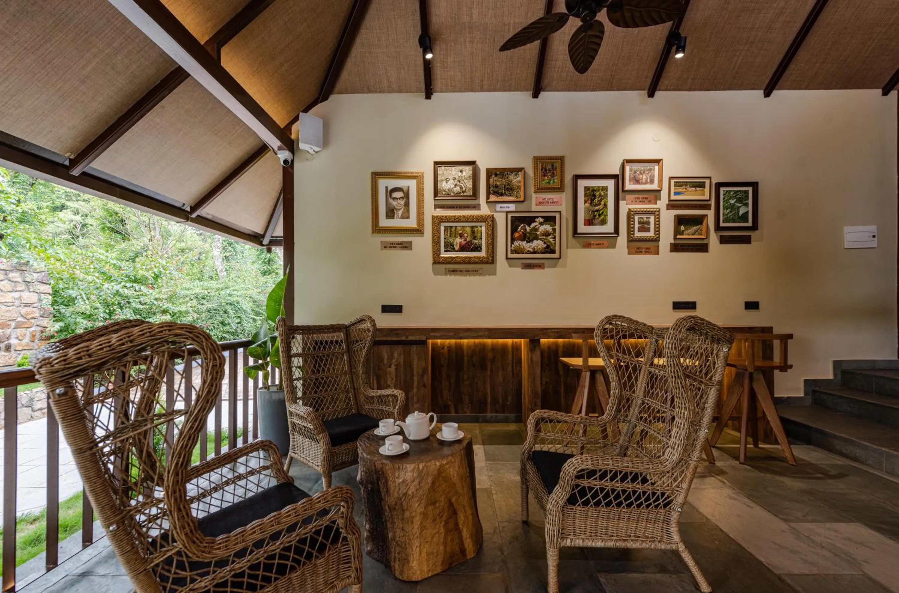 Lobby or reception in Shanthi Kunnj Riverside Exotica Chikmagalur