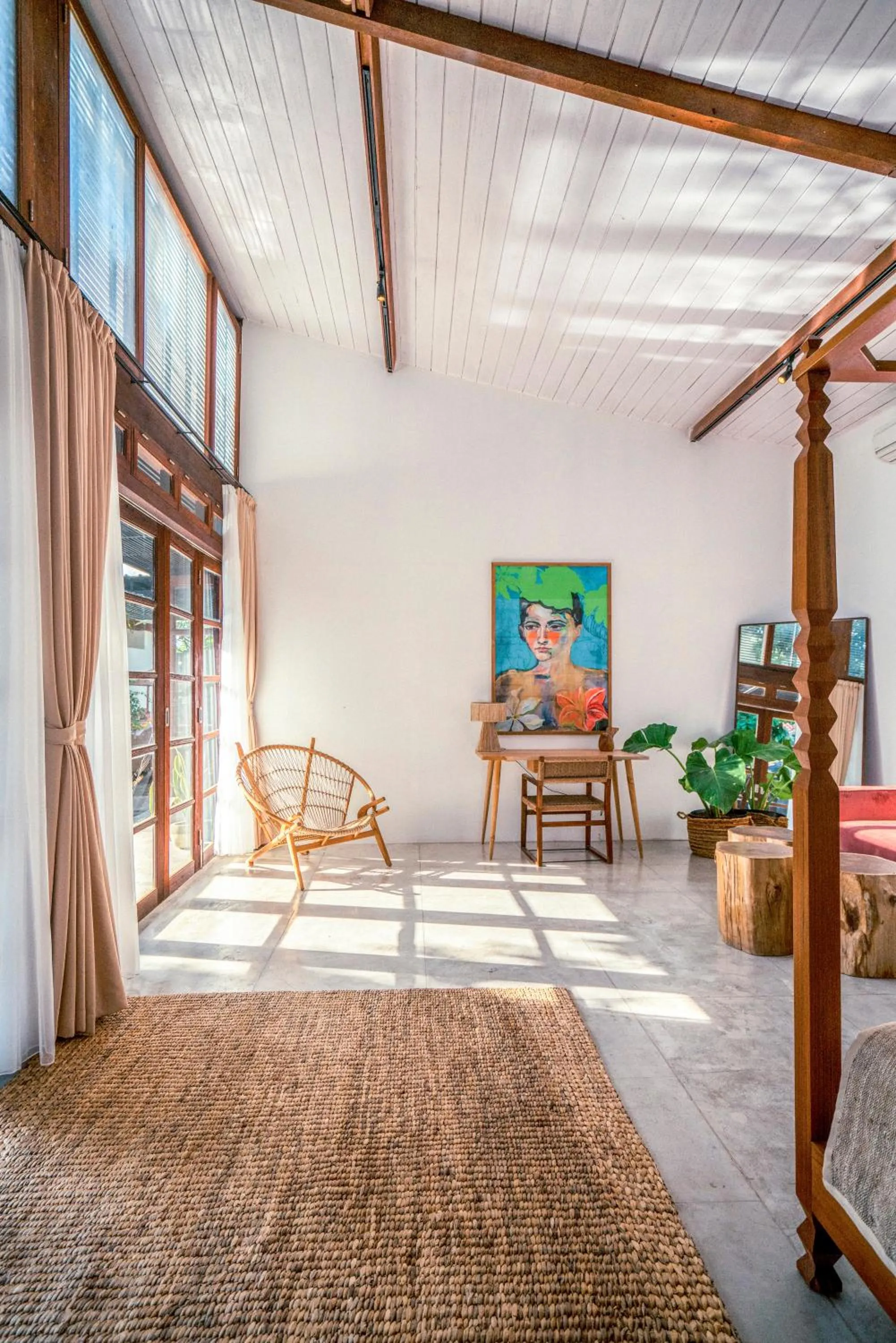 Seating area in Batu Belig Living Apartment Seminyak