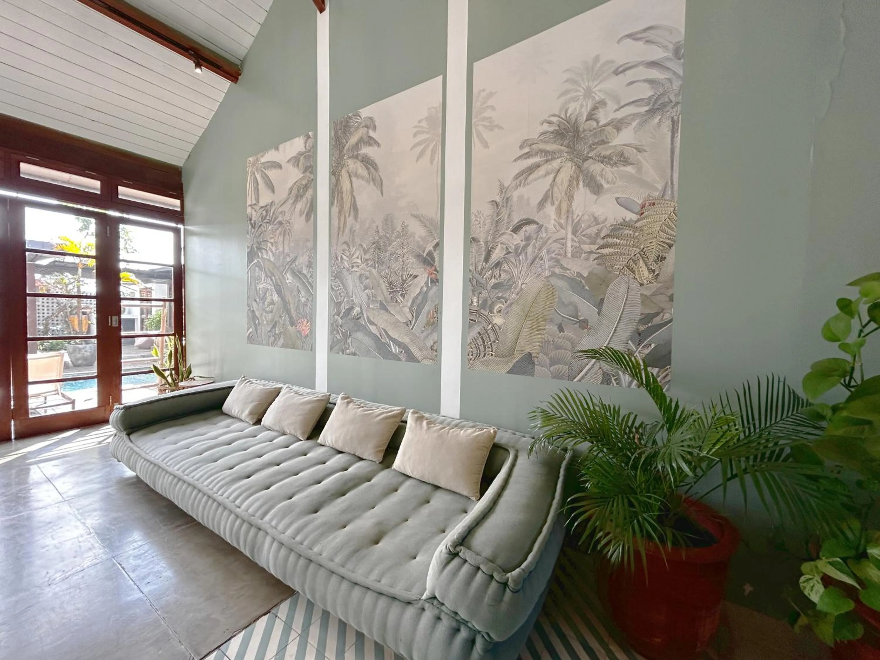 Seating area in Batu Belig Living Apartment Seminyak