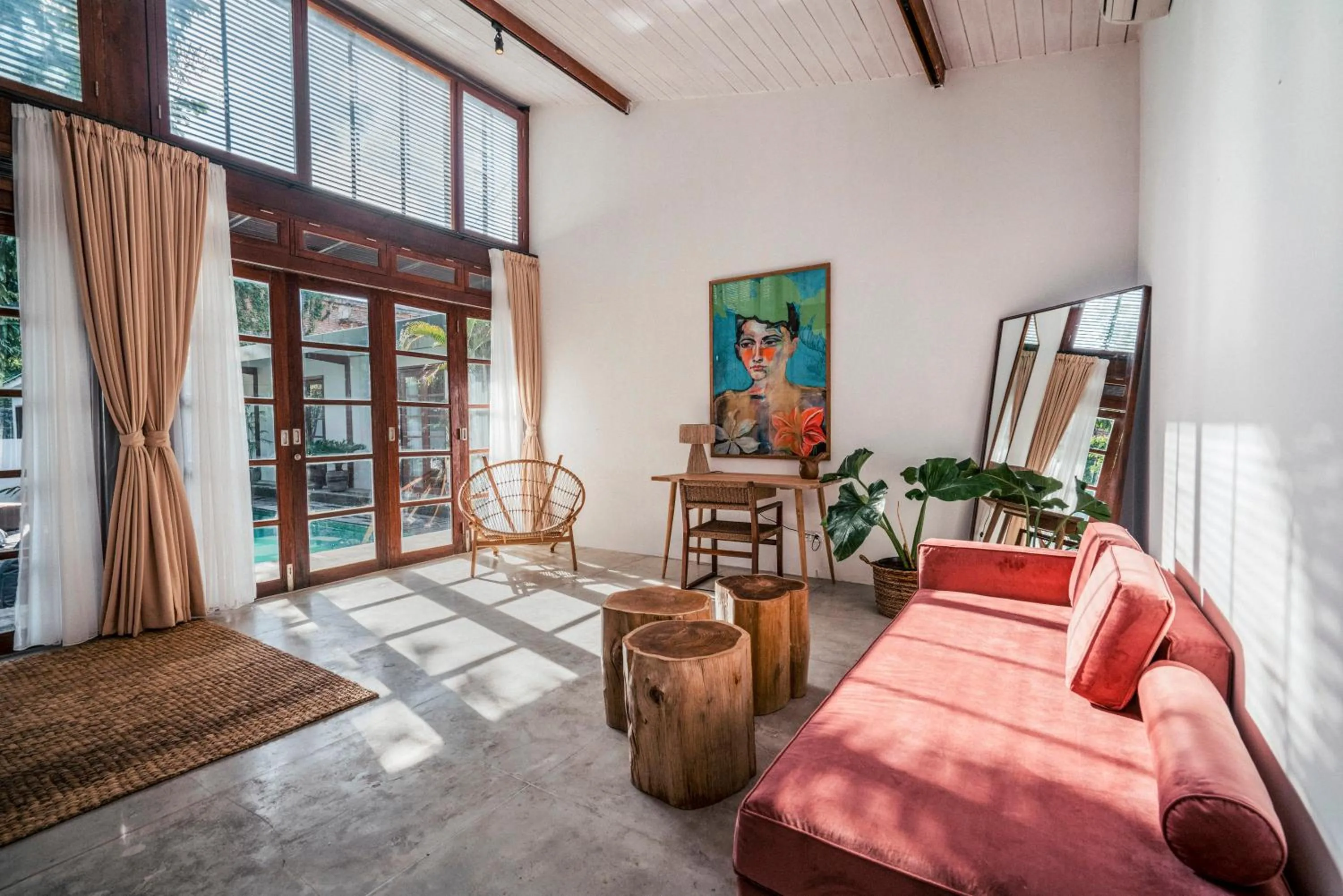 Living room in Batu Belig Living Apartment Seminyak