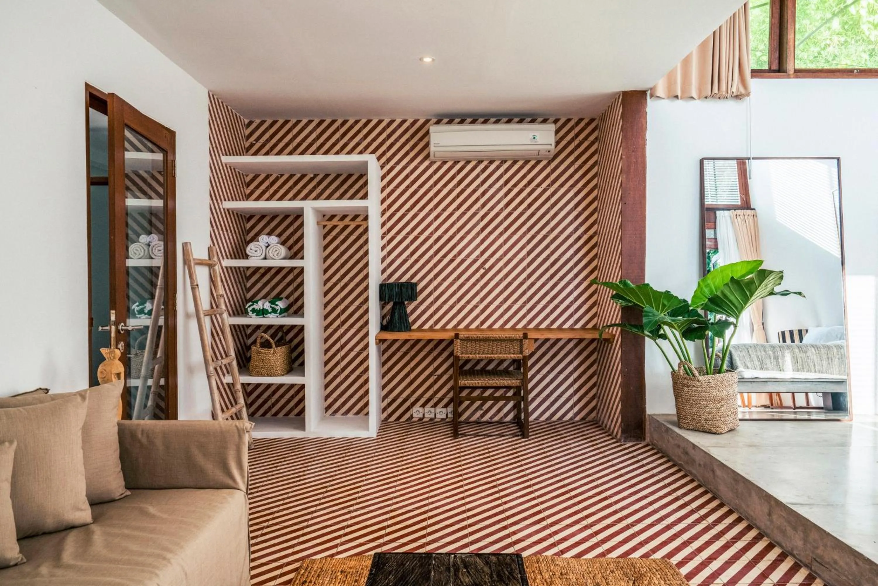 Seating area in Batu Belig Living Apartment Seminyak