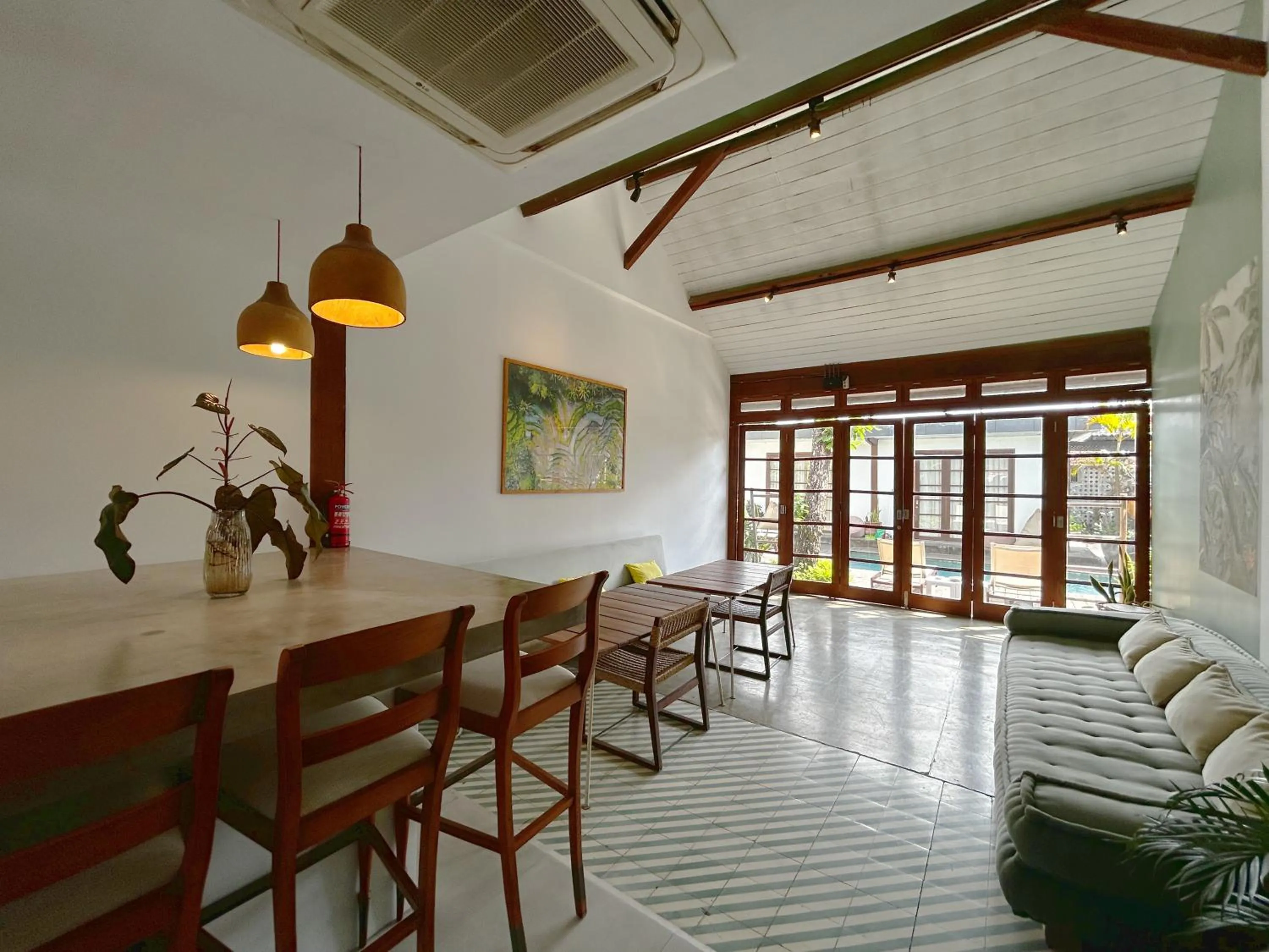 Seating area in Batu Belig Living Apartment Seminyak