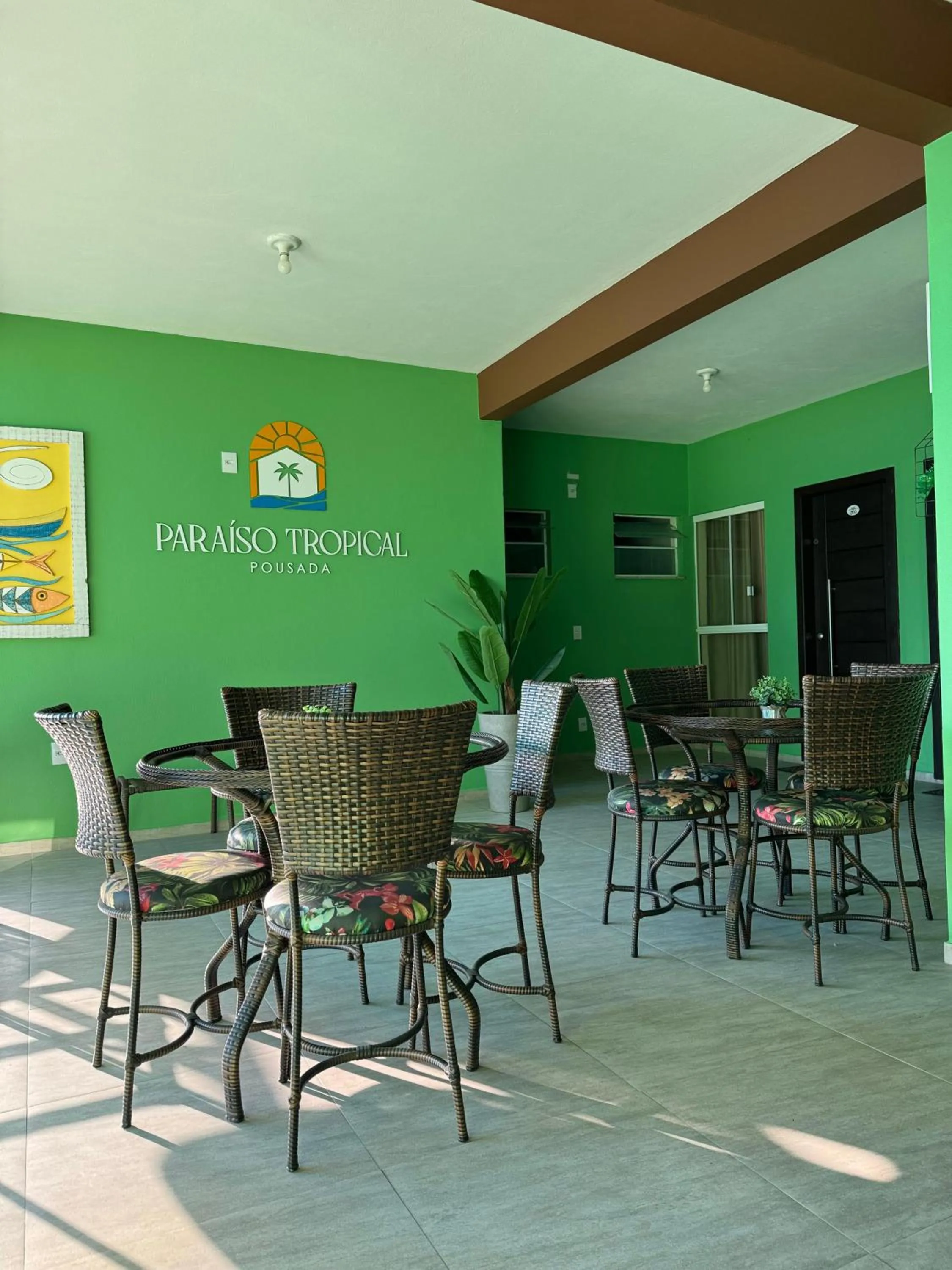 Seating area in Pousada Paraíso Tropical