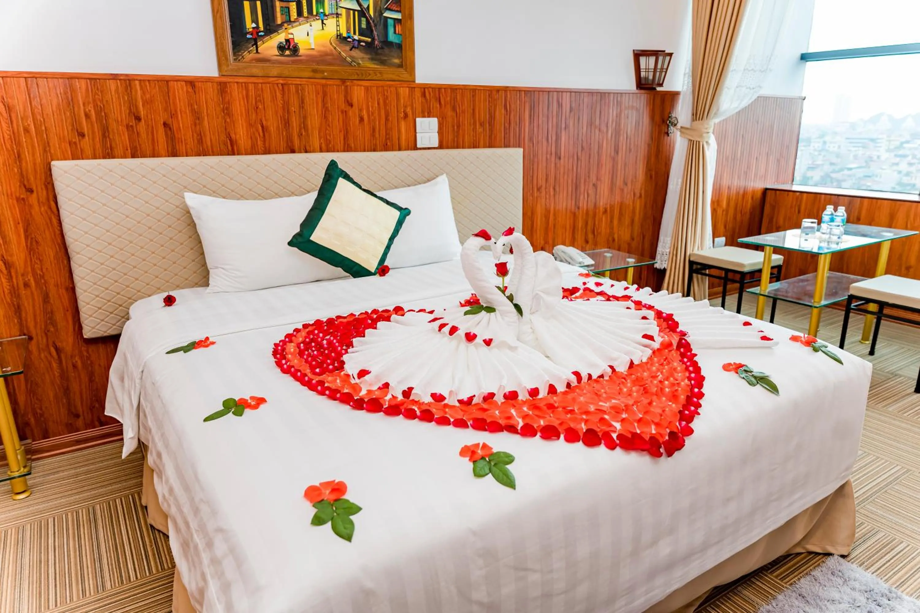 Bed in Bình An Nhiên hotel