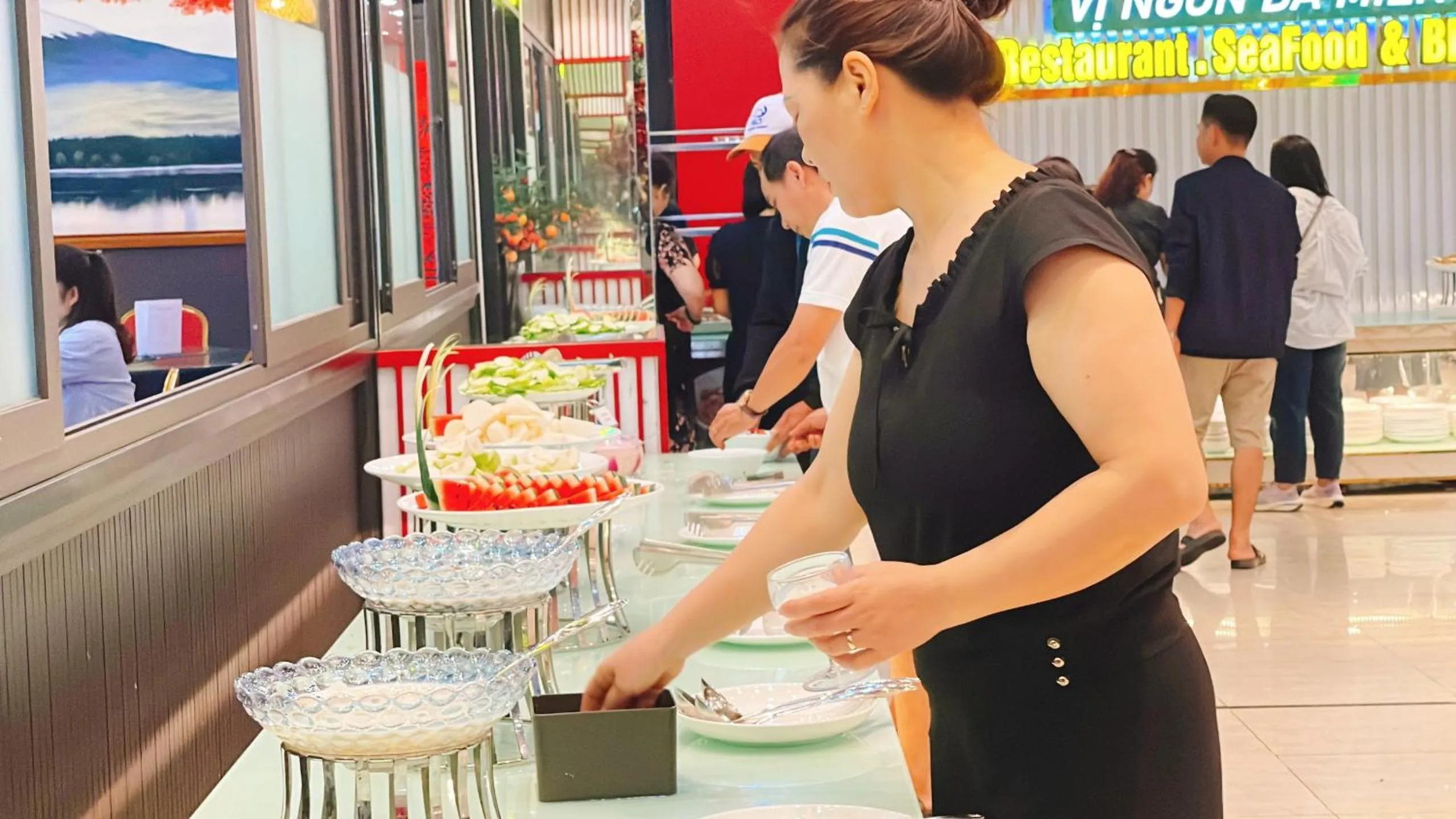 Dining area in Bình An Nhiên hotel