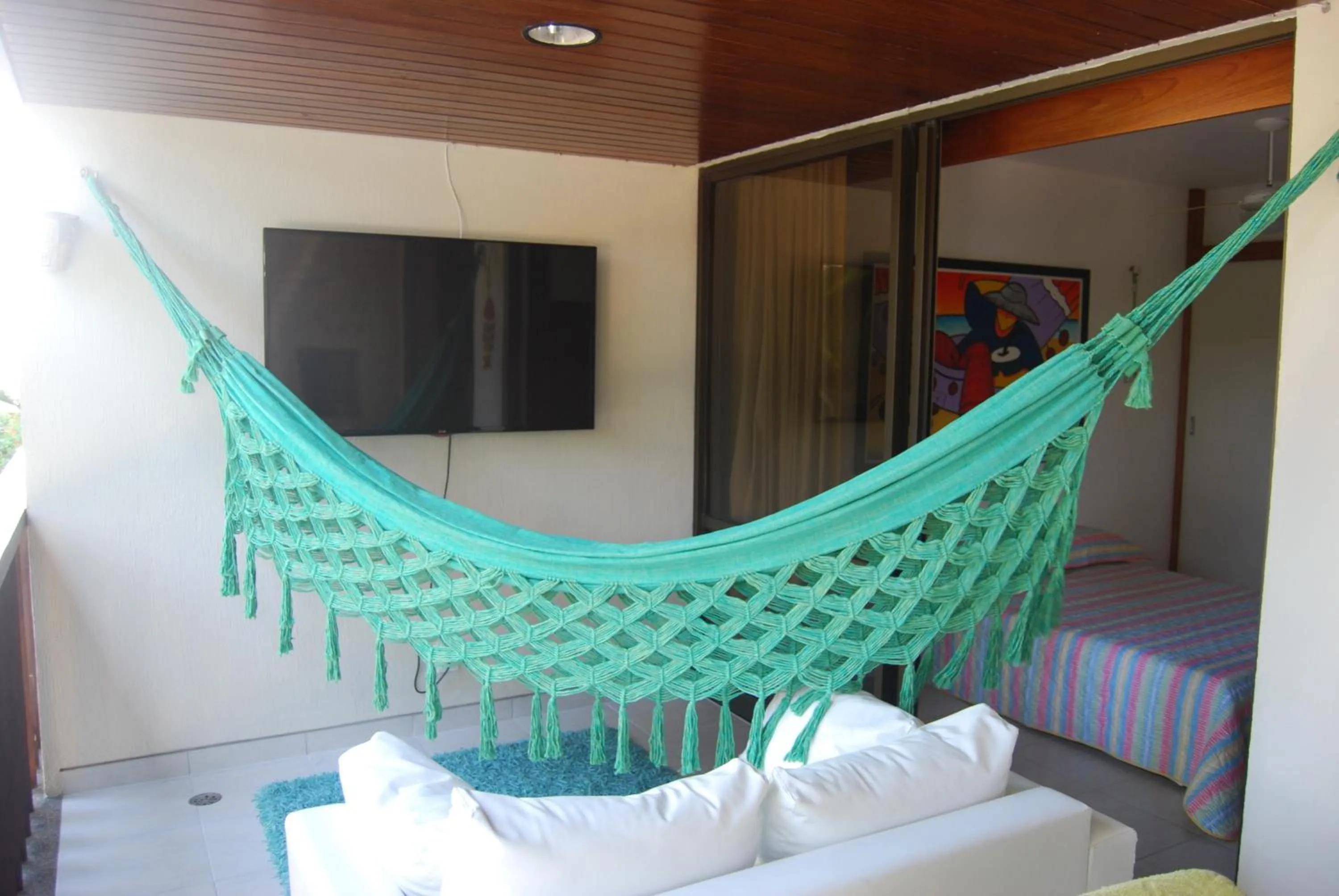 Balcony/Terrace, Bed in Flats Nannai Residence Vilas