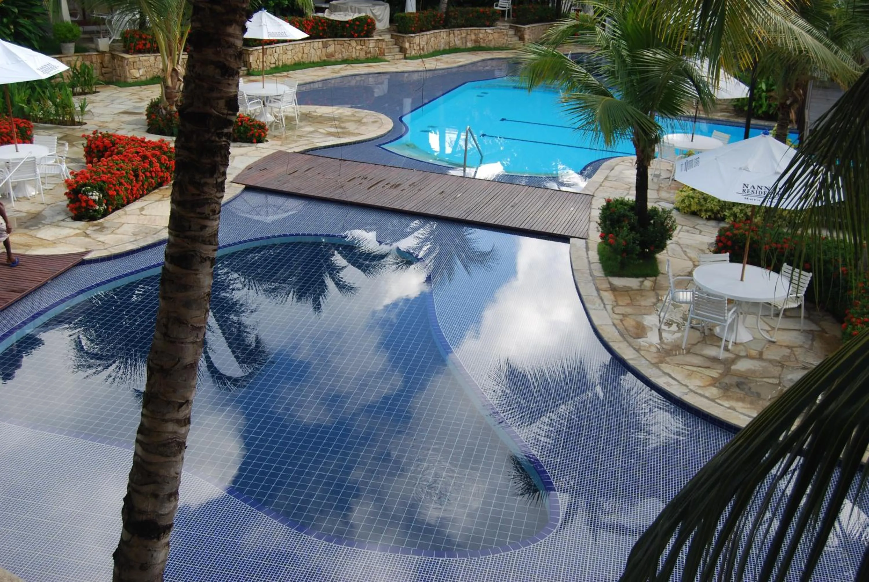 Pool view in Flats Nannai Residence Vilas