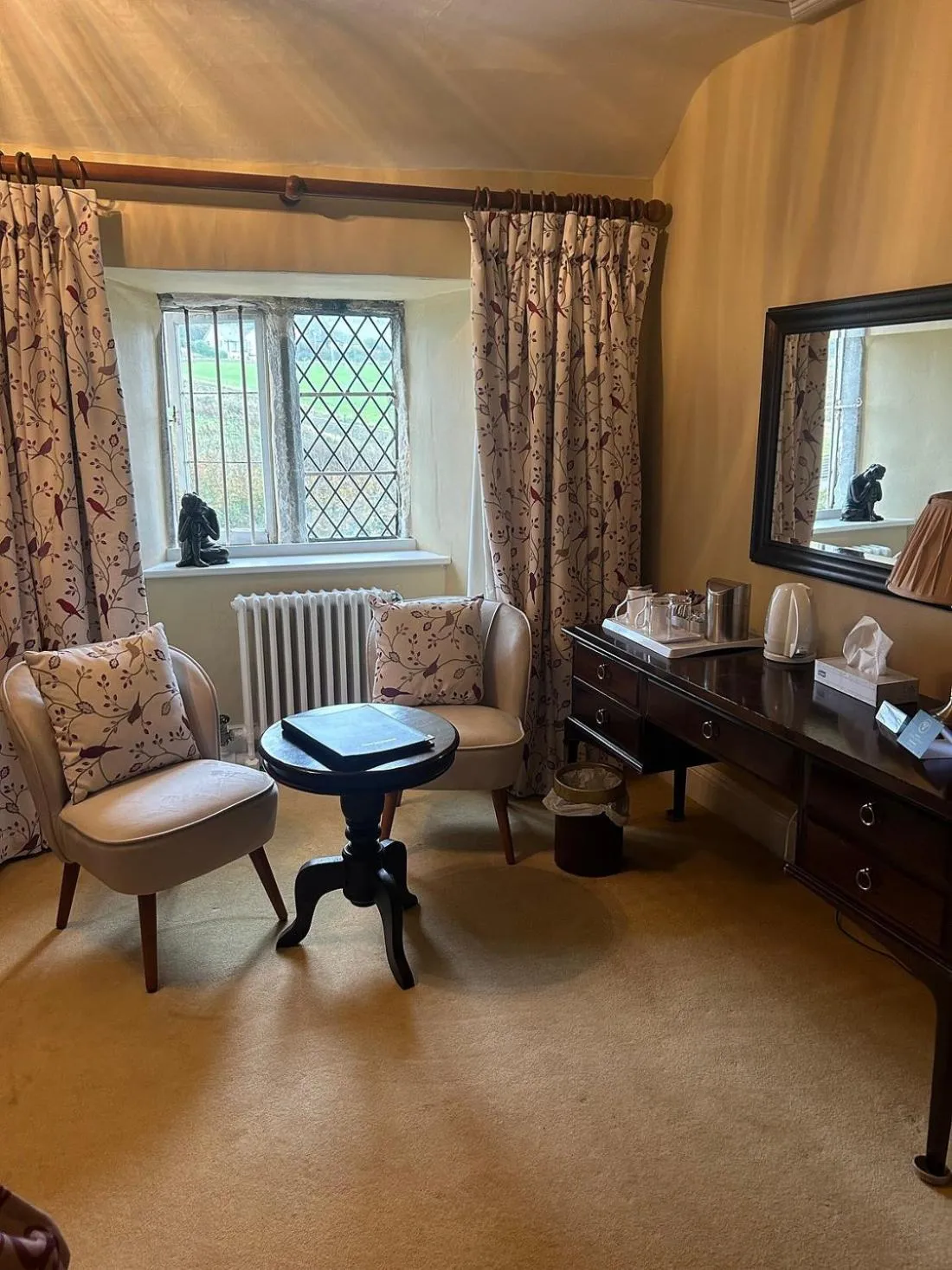 Seating area in Moresby Hall Country House Hotel