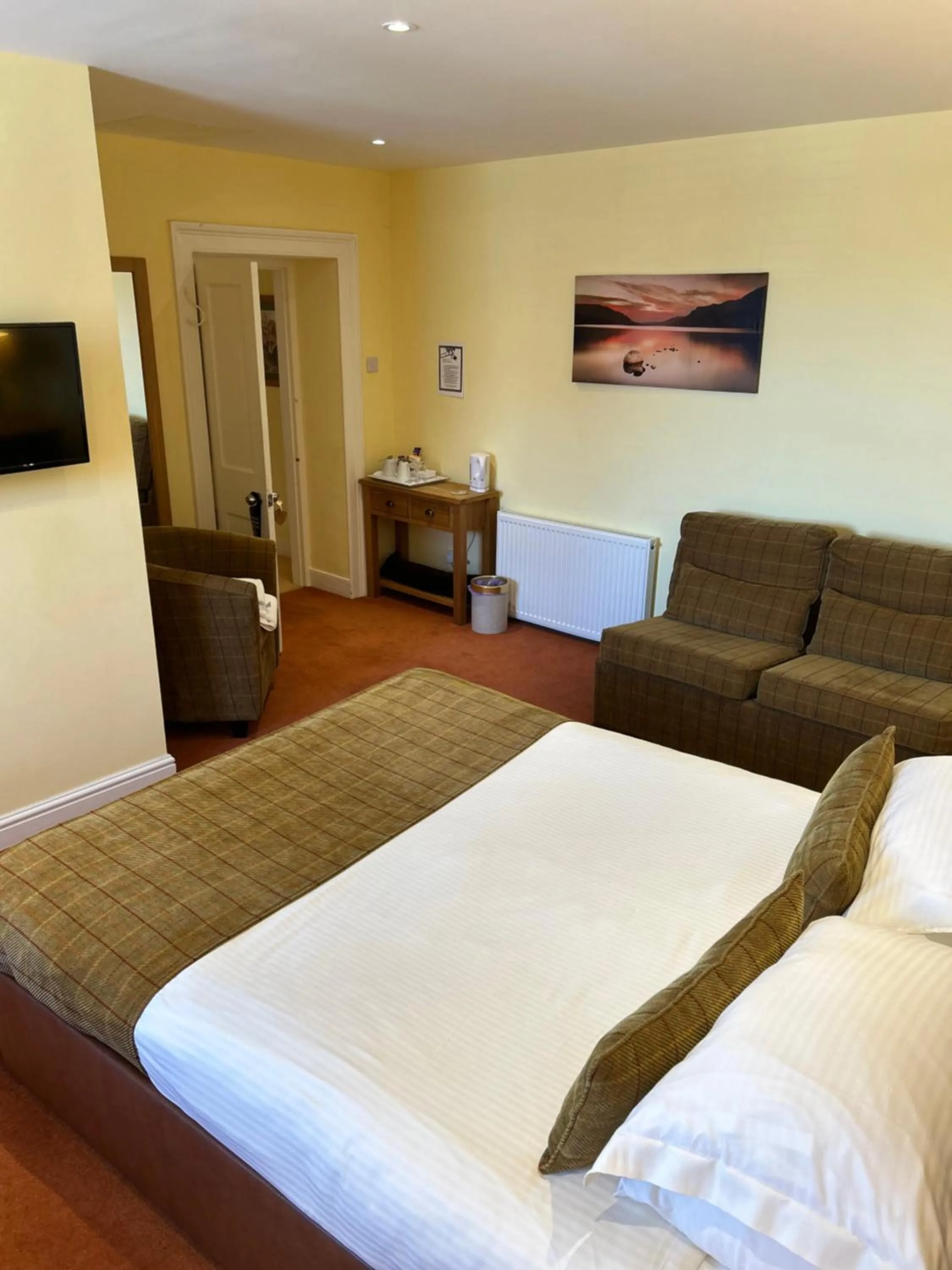 Bedroom, Bed in Moresby Hall Country House Hotel