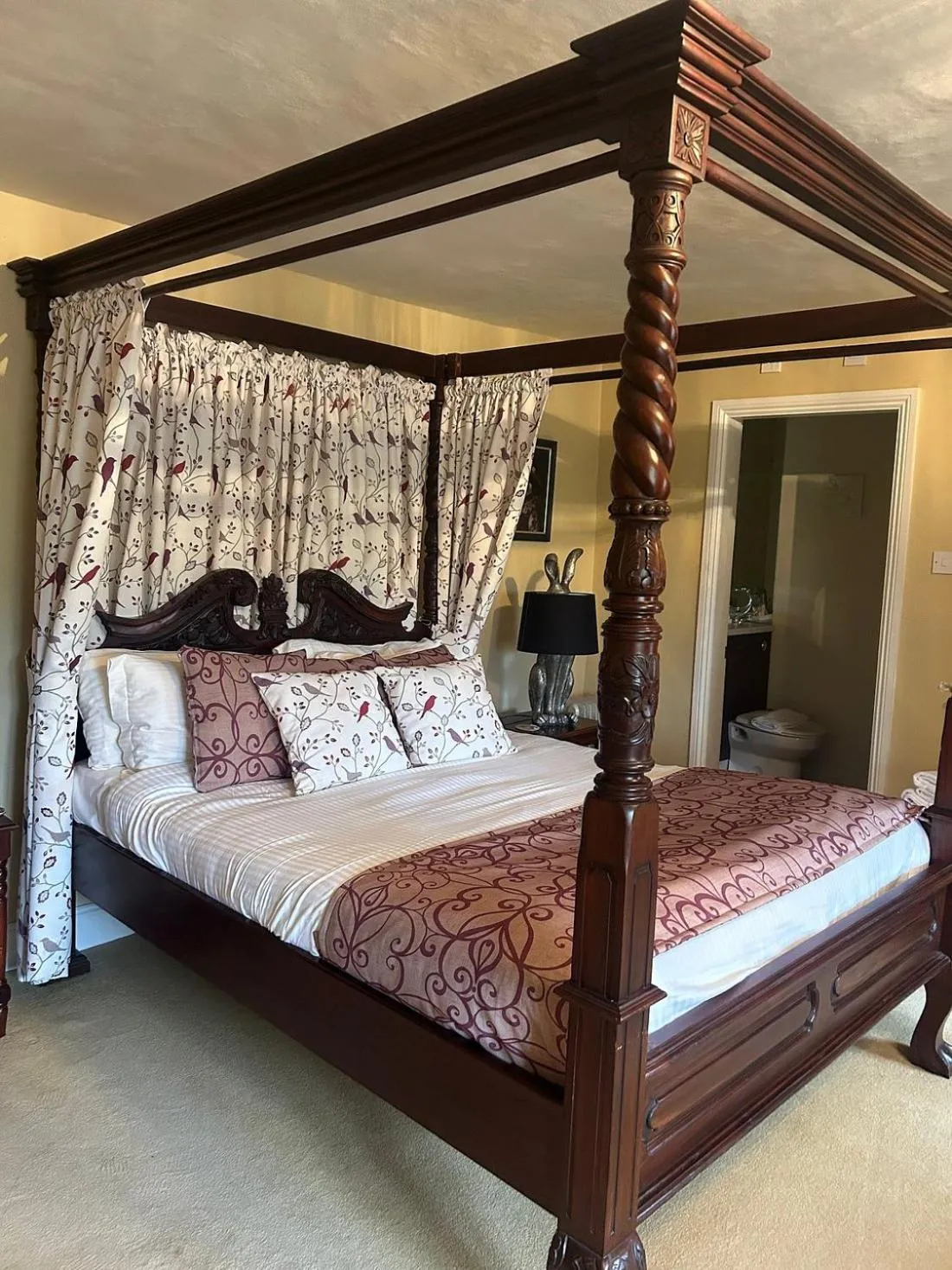Bed in Moresby Hall Country House Hotel