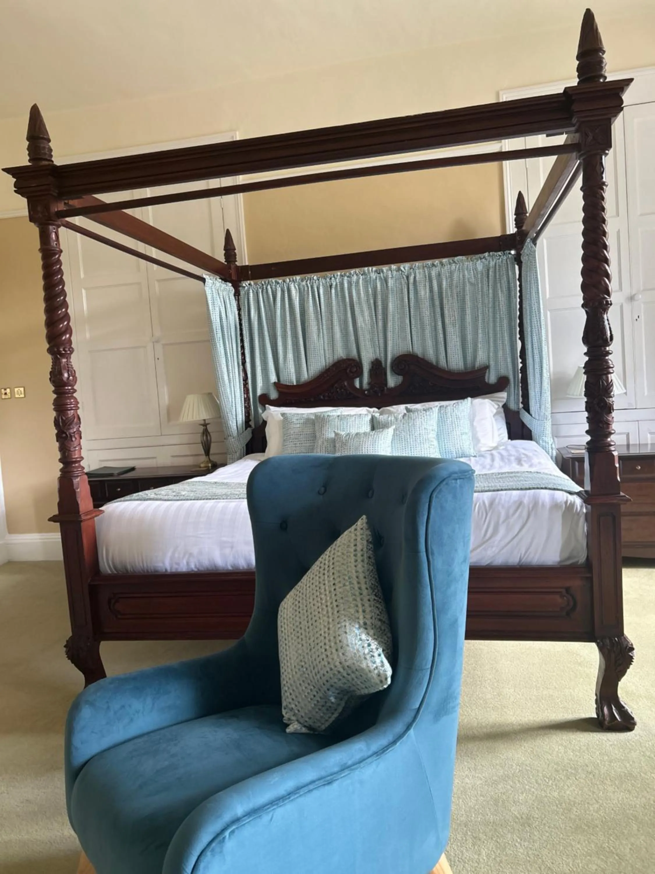Bed in Moresby Hall Country House Hotel