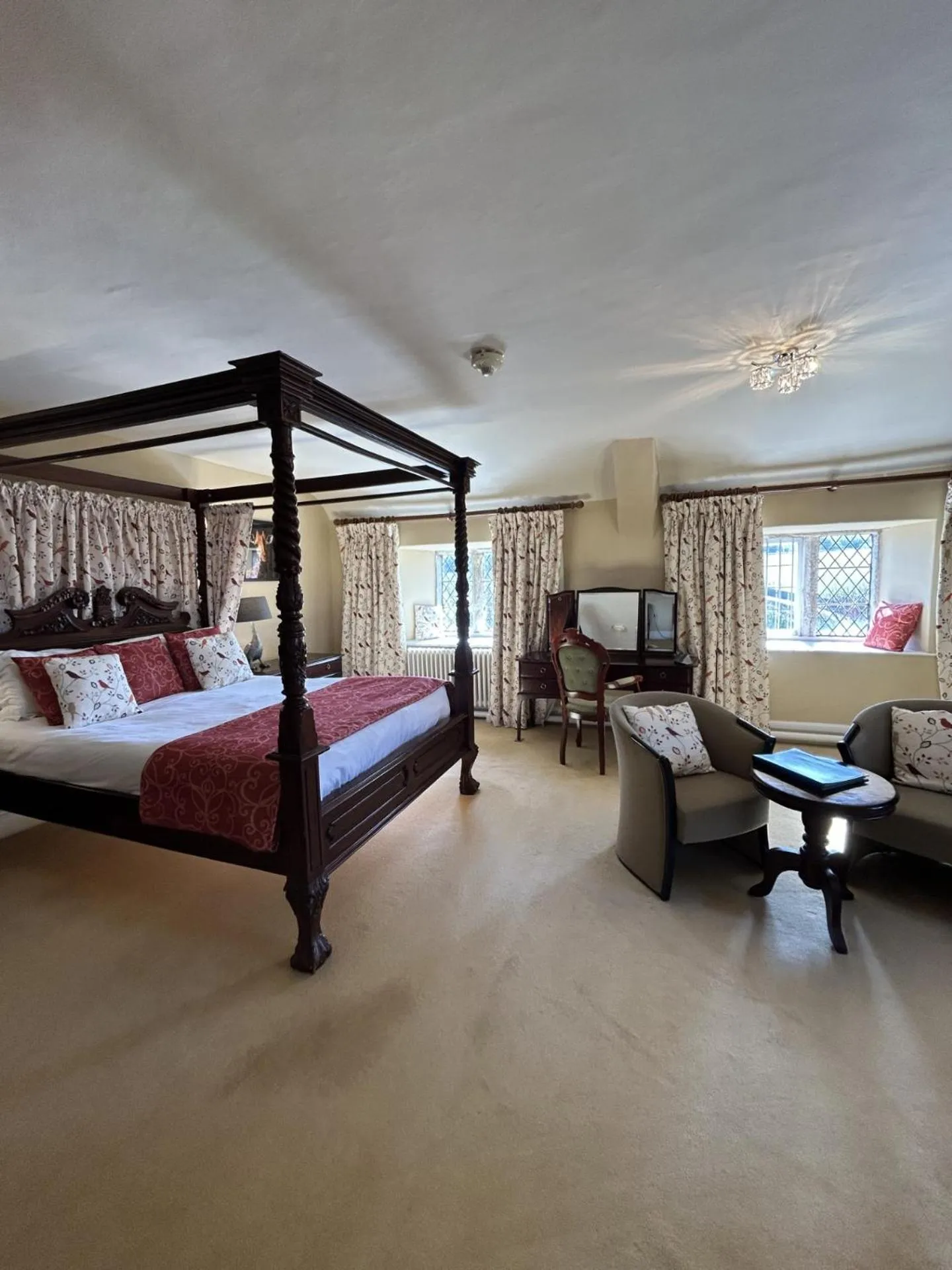 Bed in Moresby Hall Country House Hotel