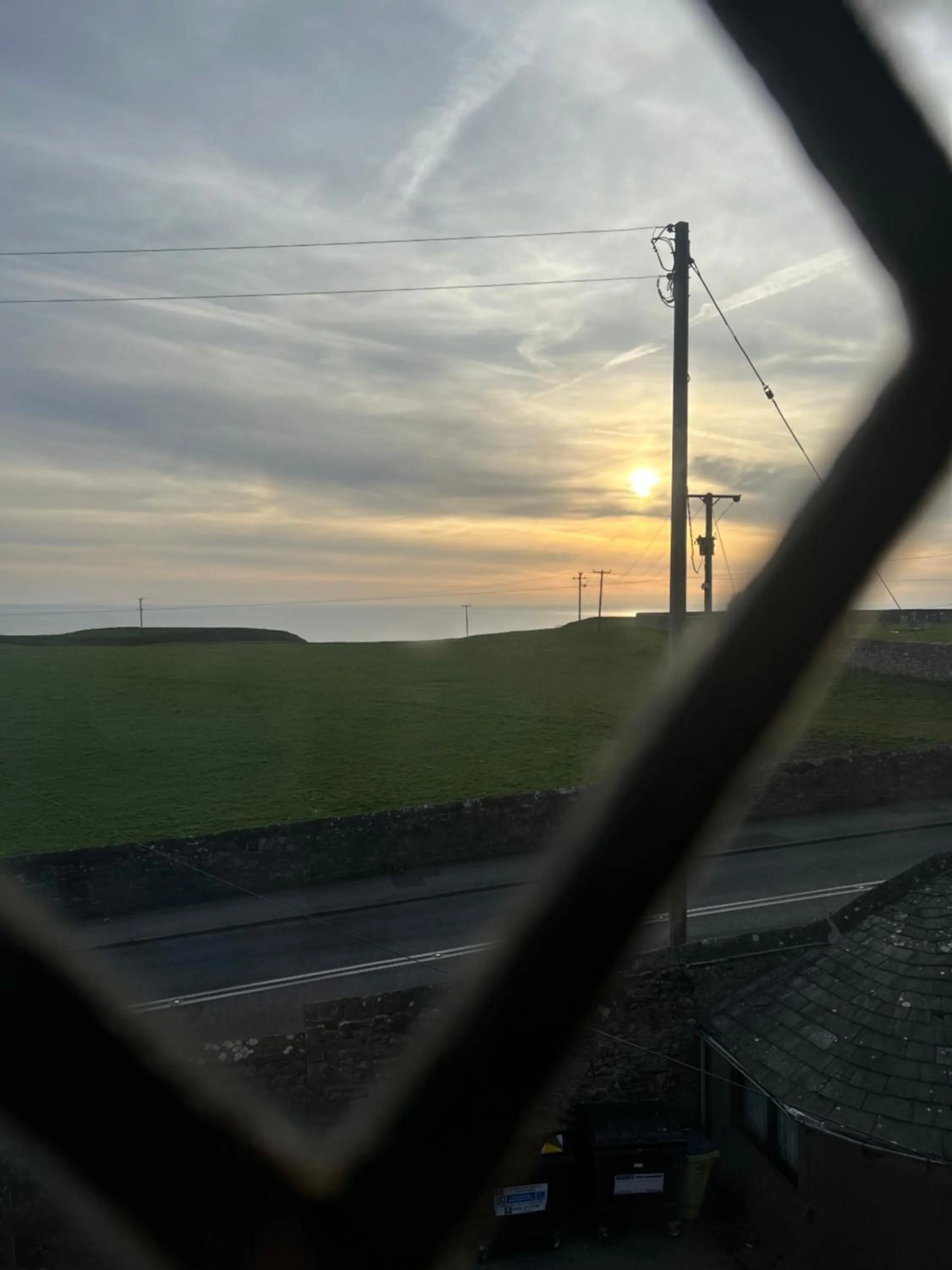 Sunset in Moresby Hall Country House Hotel