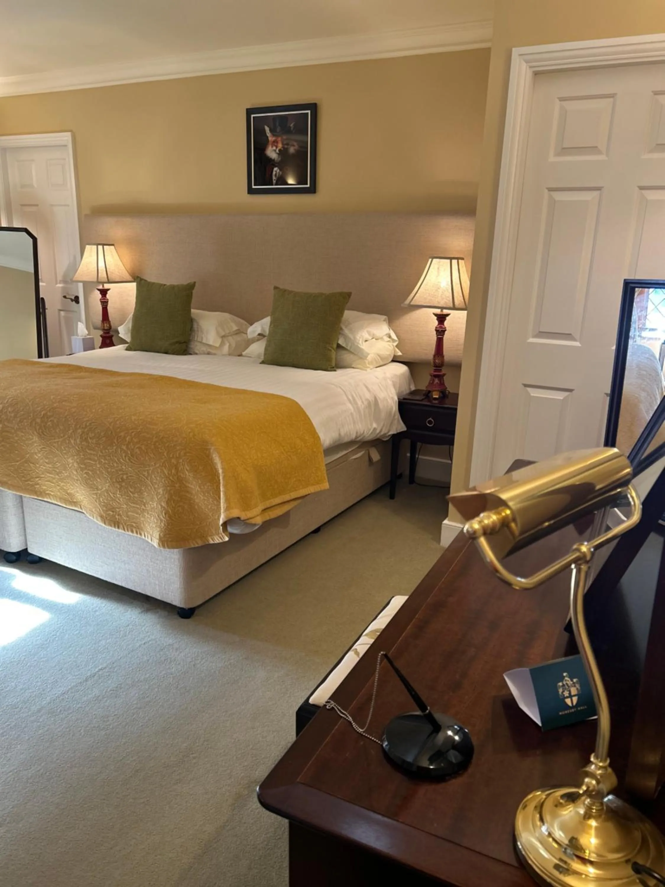 Bed in Moresby Hall Country House Hotel