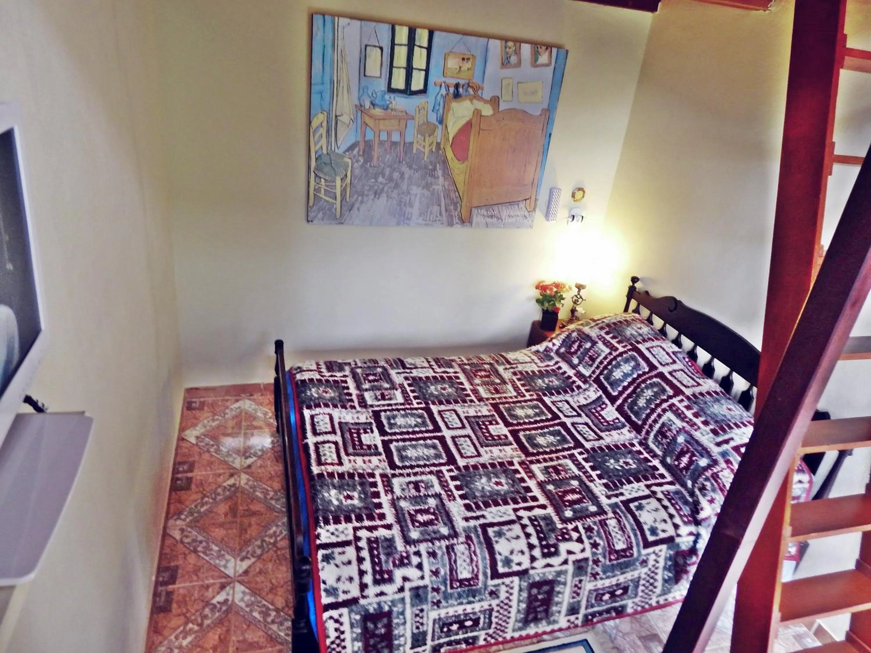 Bedroom, Bed in Chalés Van Gogh