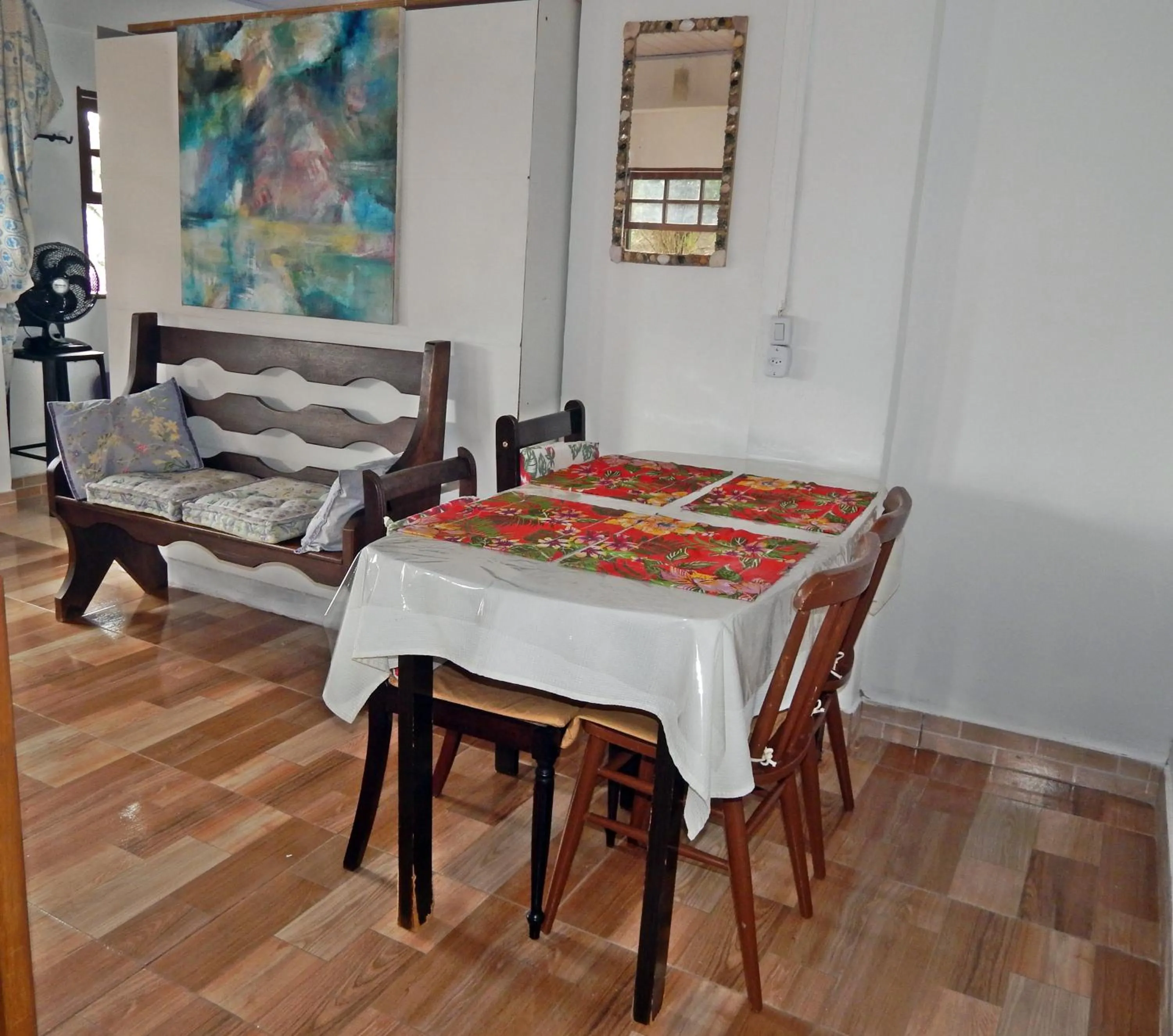 Living room in Chalés Van Gogh