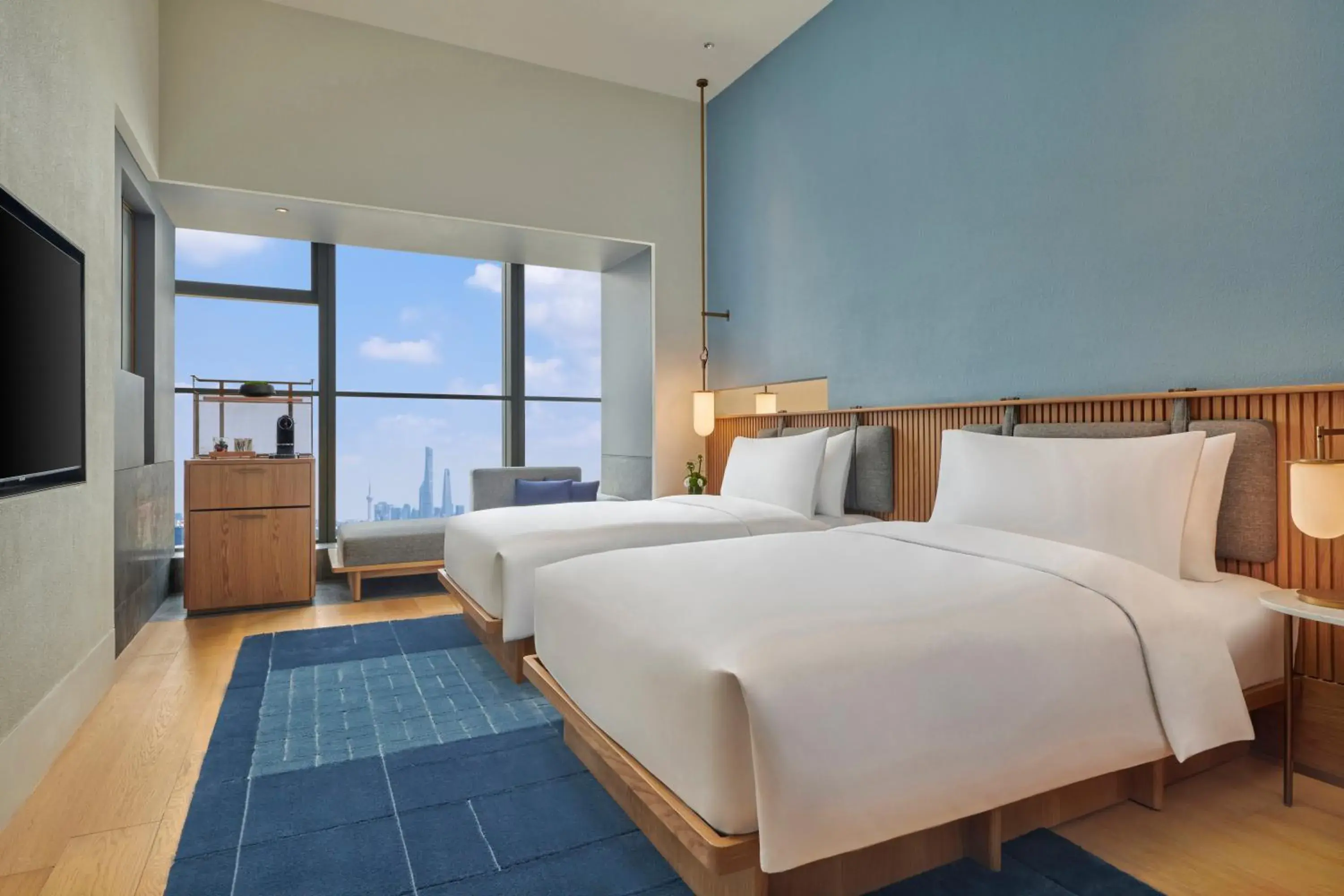 Bedroom, Bed in Artyzen NEW BUND 31 Shanghai Qiantan Bedroom, Bed in Artyzen NEW BUND 31 Shanghai Qiantan