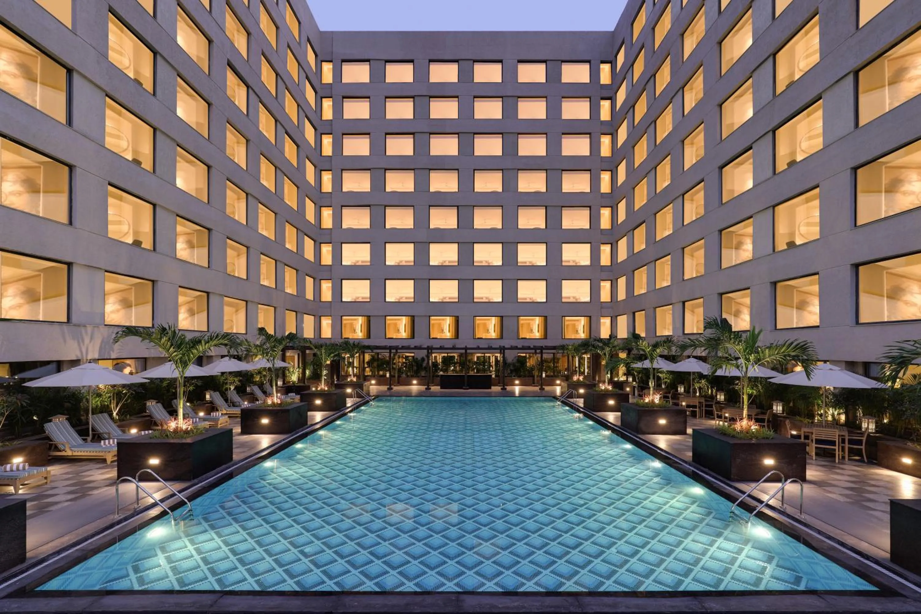 Swimming pool in Aurika, Mumbai International Airport - Luxury by Lemon Tree Hotels