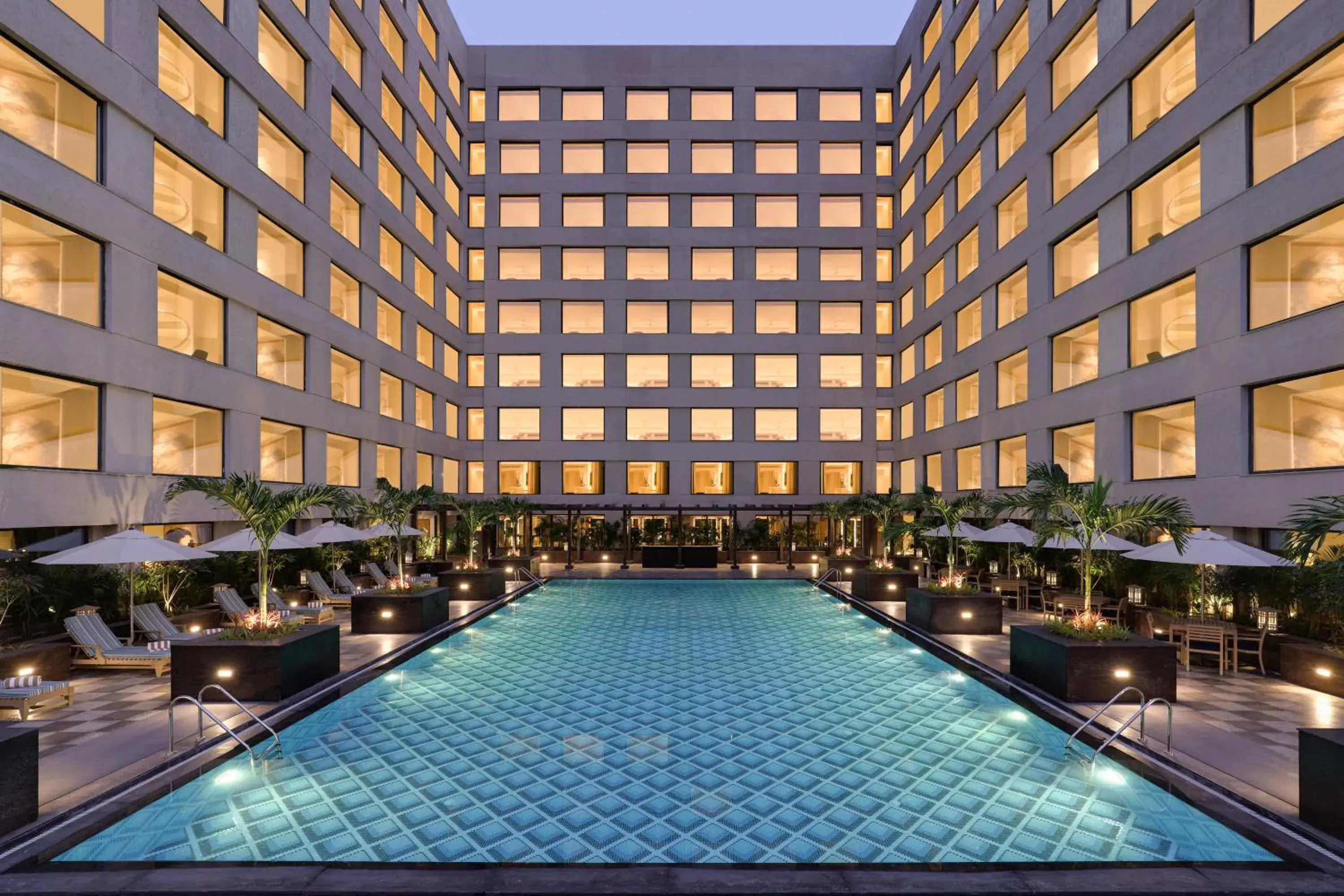 Swimming pool in Aurika, Mumbai International Airport - Luxury by Lemon Tree Hotels Swimming pool in Aurika, Mumbai International Airport - Luxury by Lemon Tree Hotels