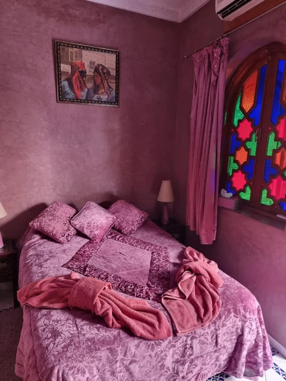 Bedroom, Bed in La lune de Marrakech Riad