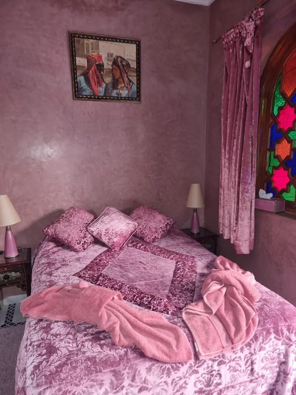 Bedroom, Bed in La lune de Marrakech Riad