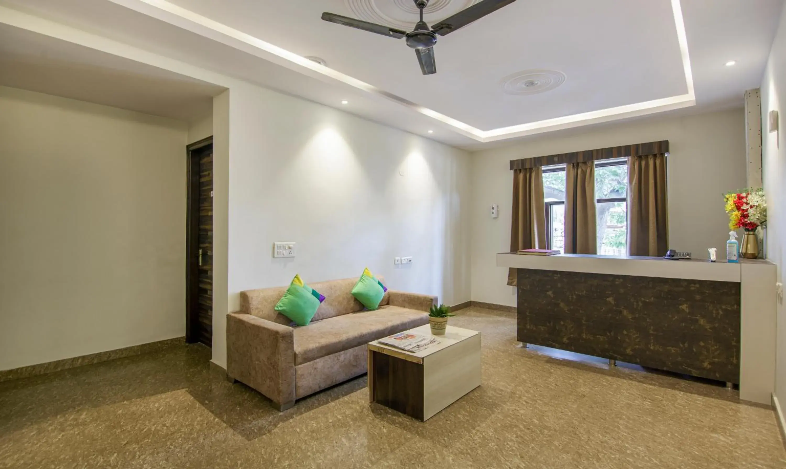 Lobby or reception in Treebo Swastika Premium Lobby or reception in Treebo Swastika Premium