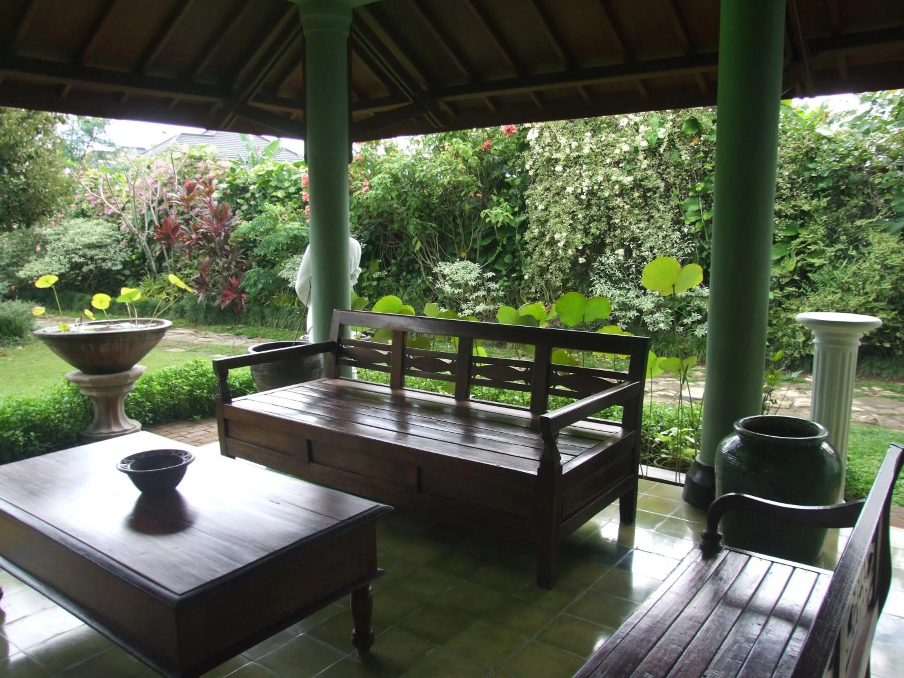 Seating area in Rumah Sawah