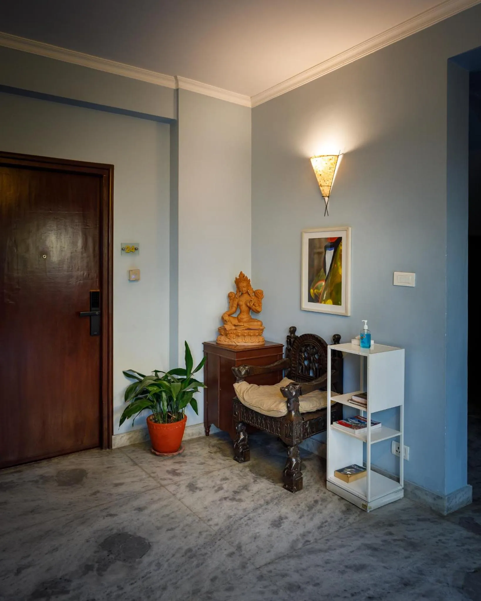 Seating area in Shaligram Hotel