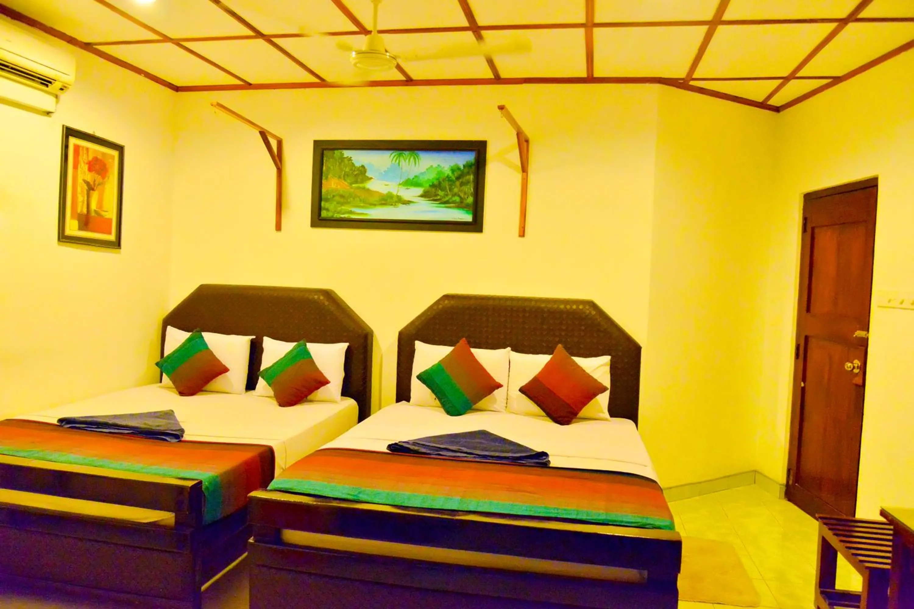 View (from property/room), Bed in Thilaka City Hotel