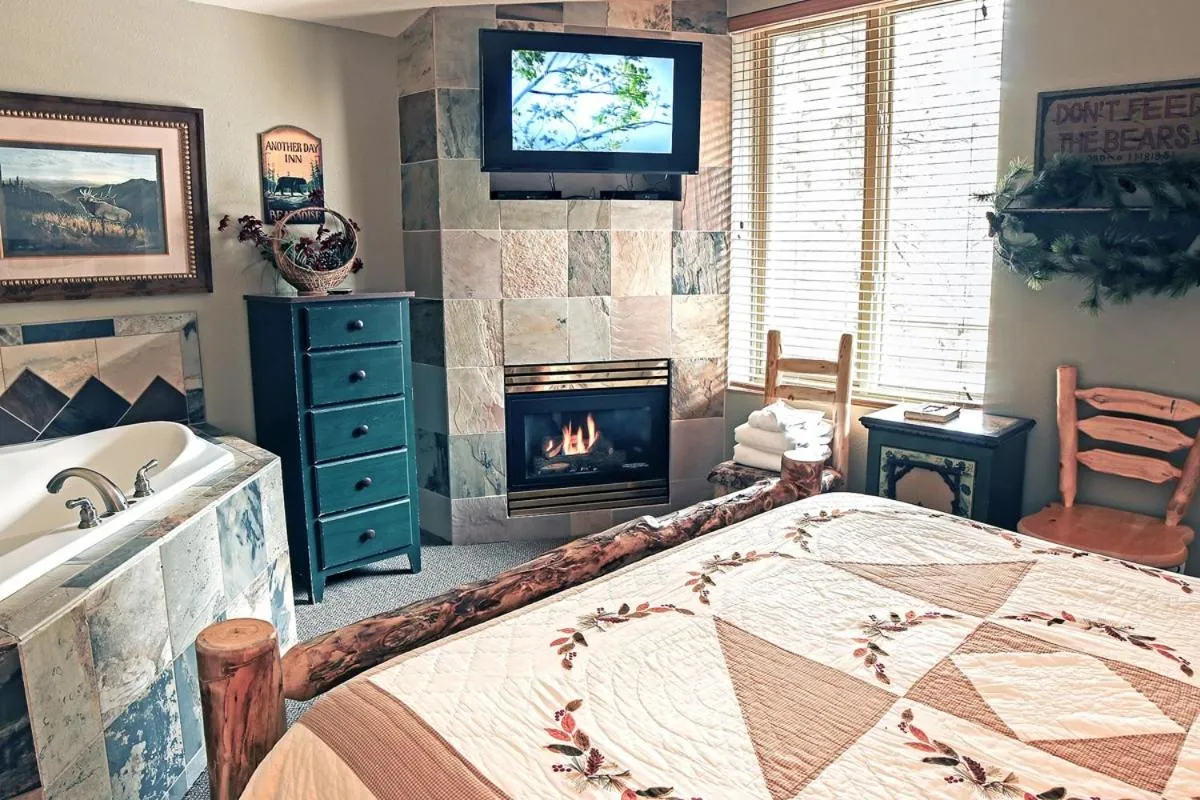 Living room, Bed in Fawn Valley Inn- 102 condo