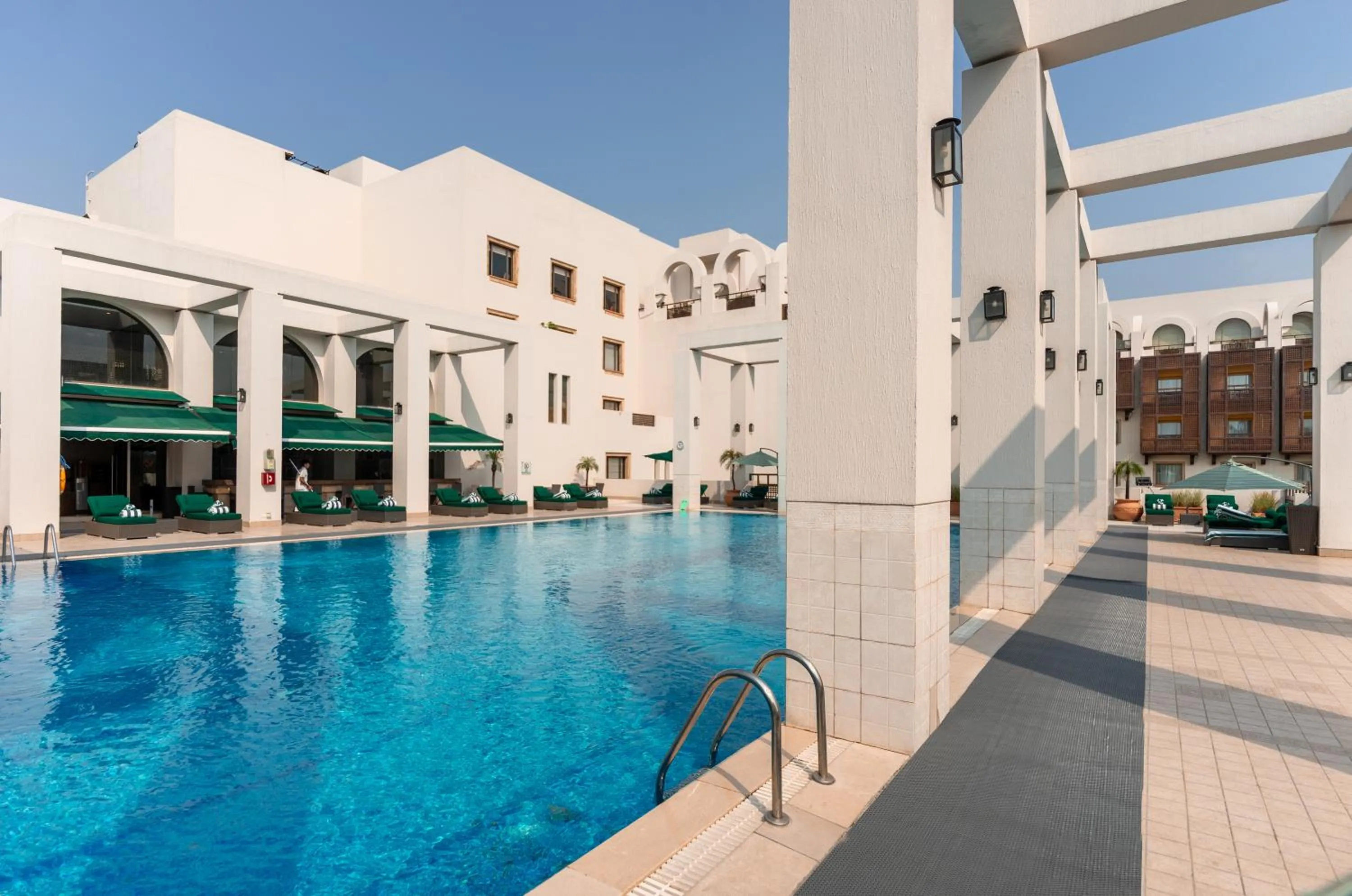 Pool view in Islamabad Serena Hotel