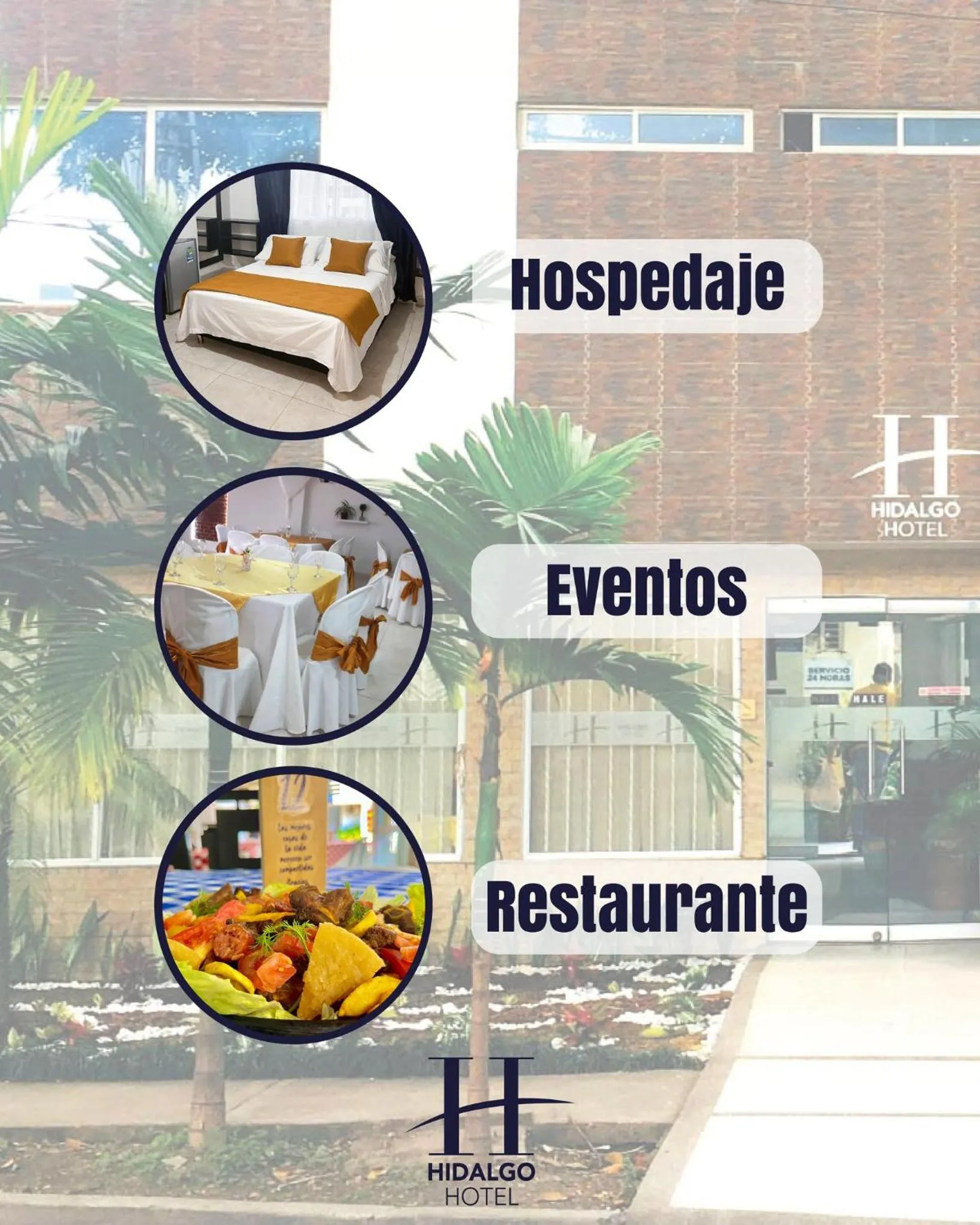 Text overlay in HIDALGO HOTEL