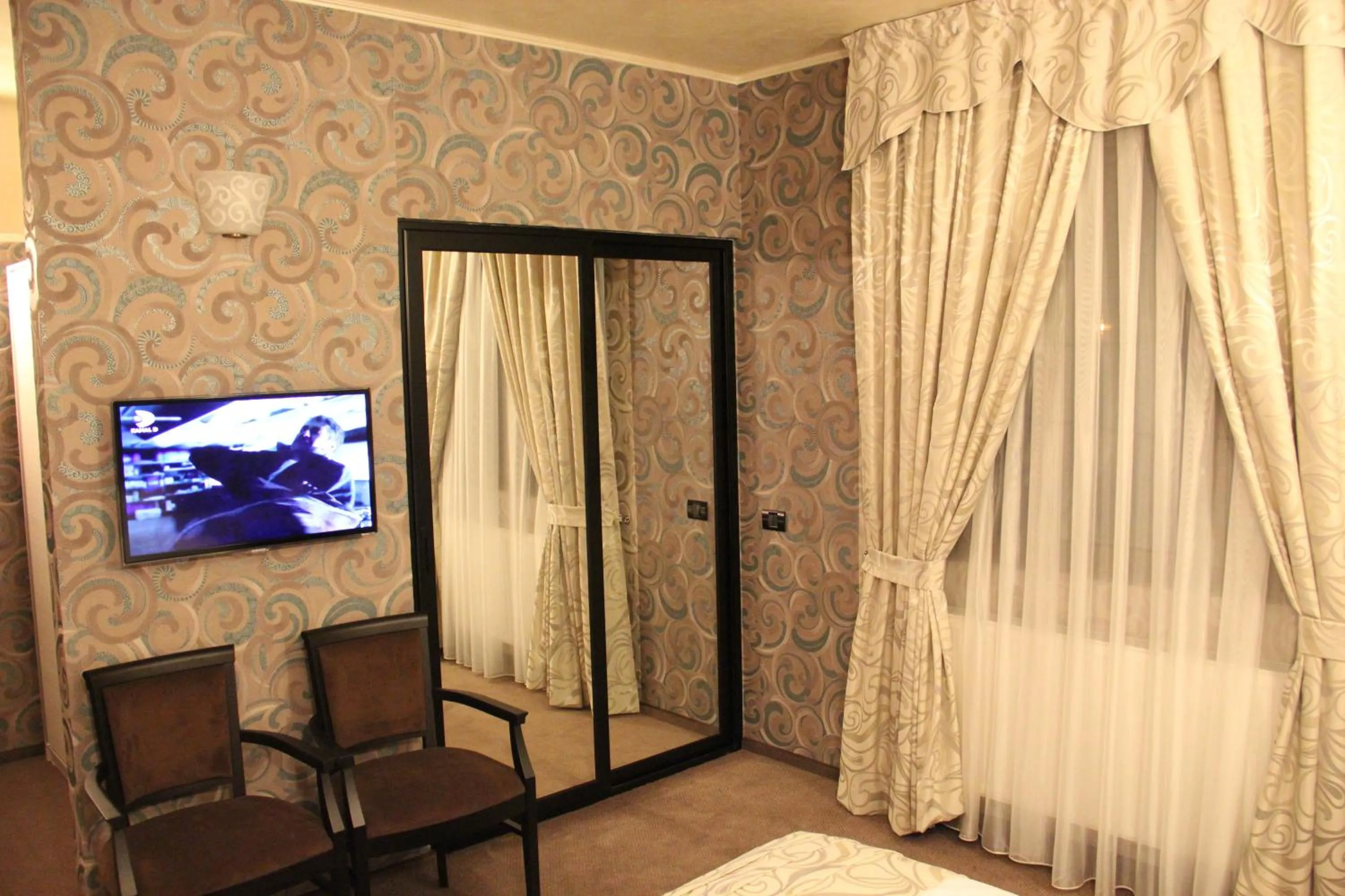 Decorative detail, Bed in Enigma Pension