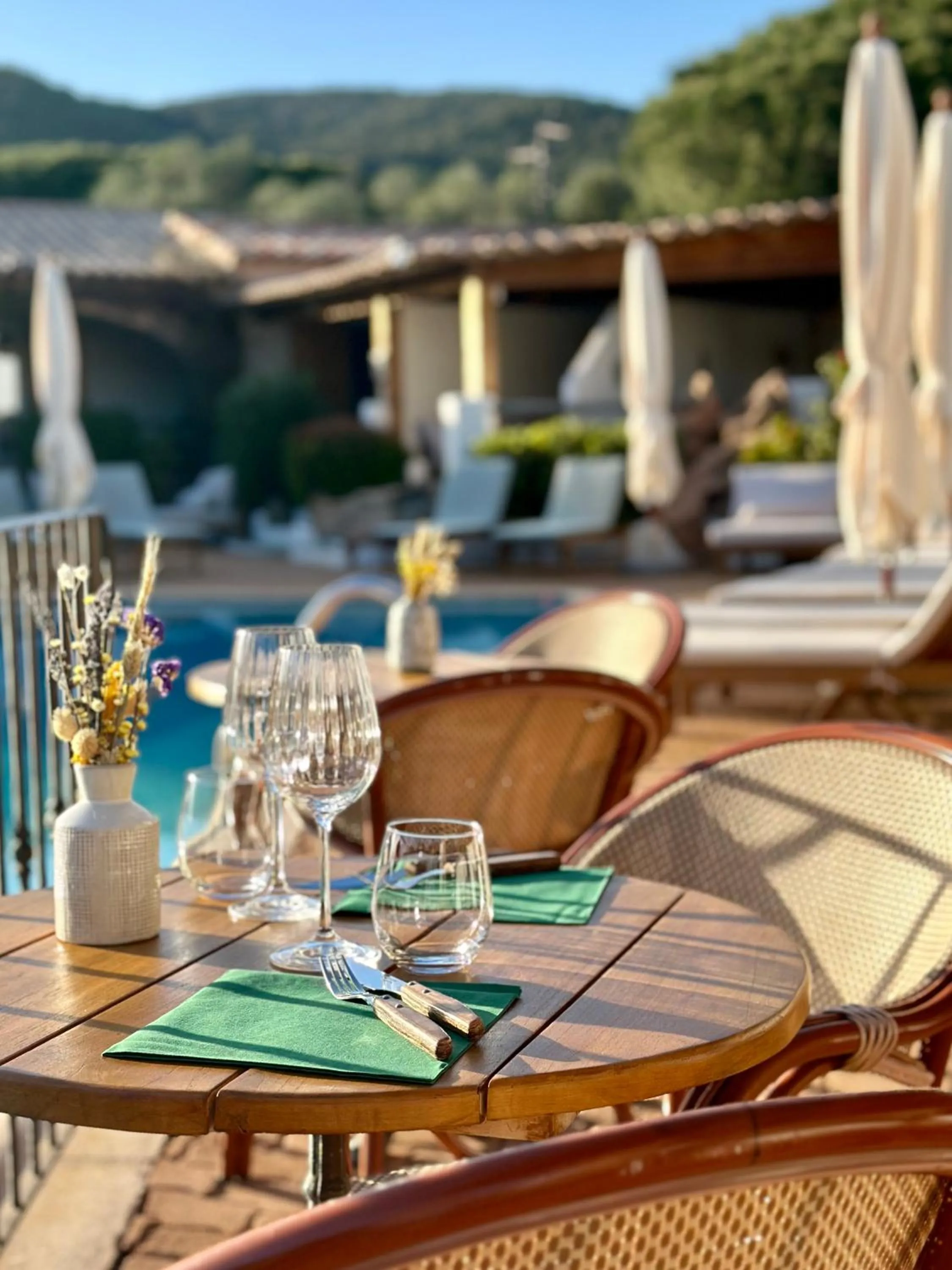 Swimming pool in Hôtel Palombaggia