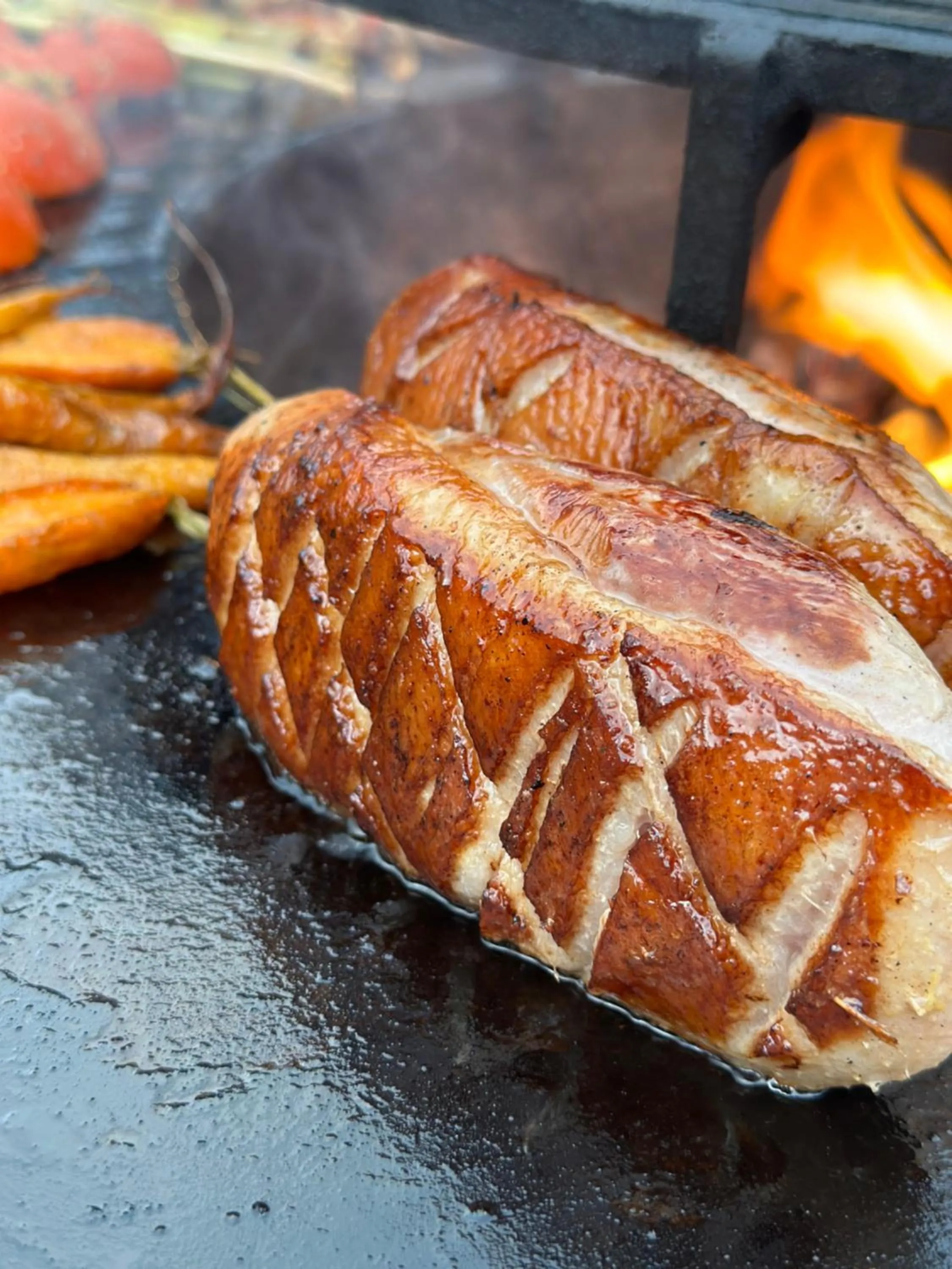 BBQ facilities in Hôtel Palombaggia