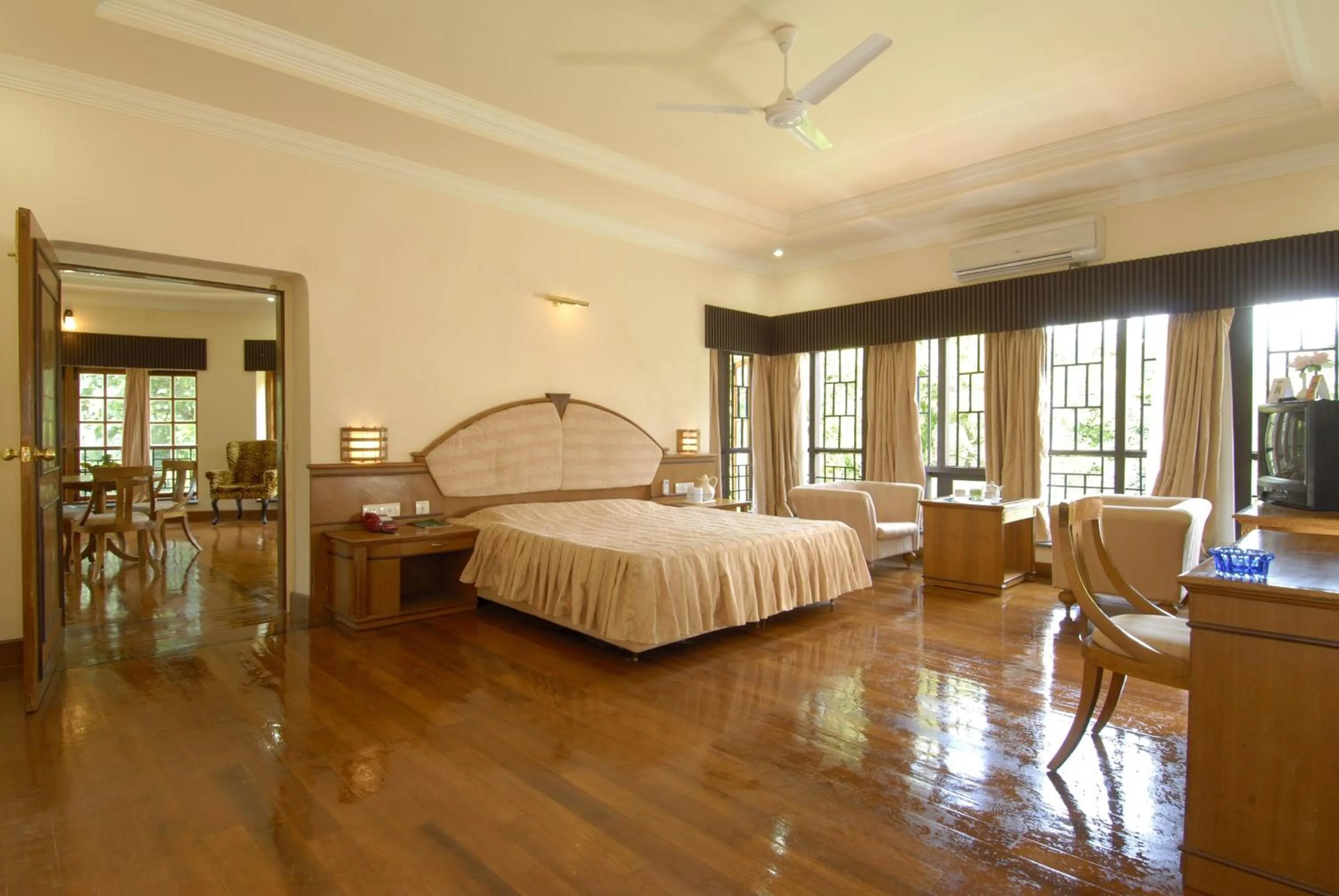 Bed in KTDC Aranya Nivas