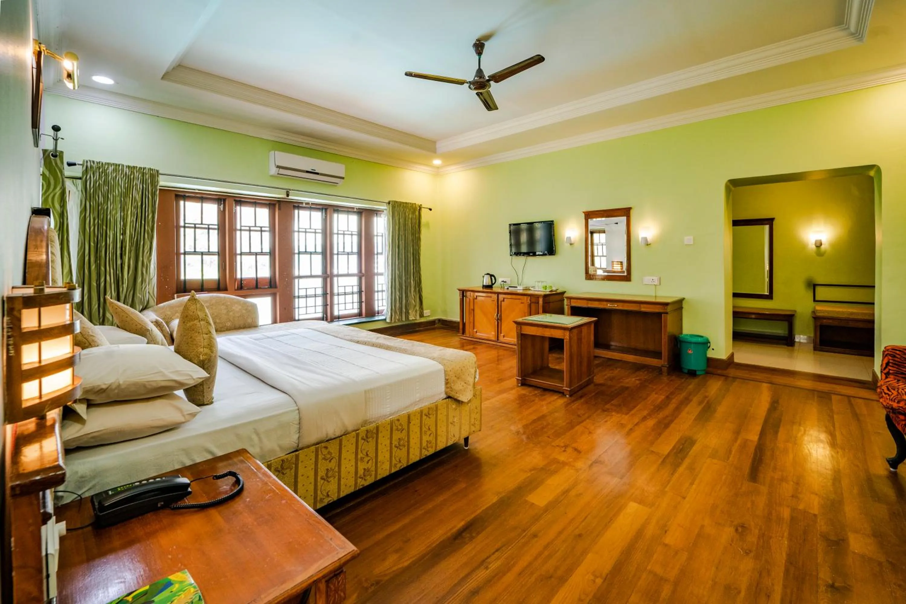 Bedroom, Bed in KTDC Aranya Nivas