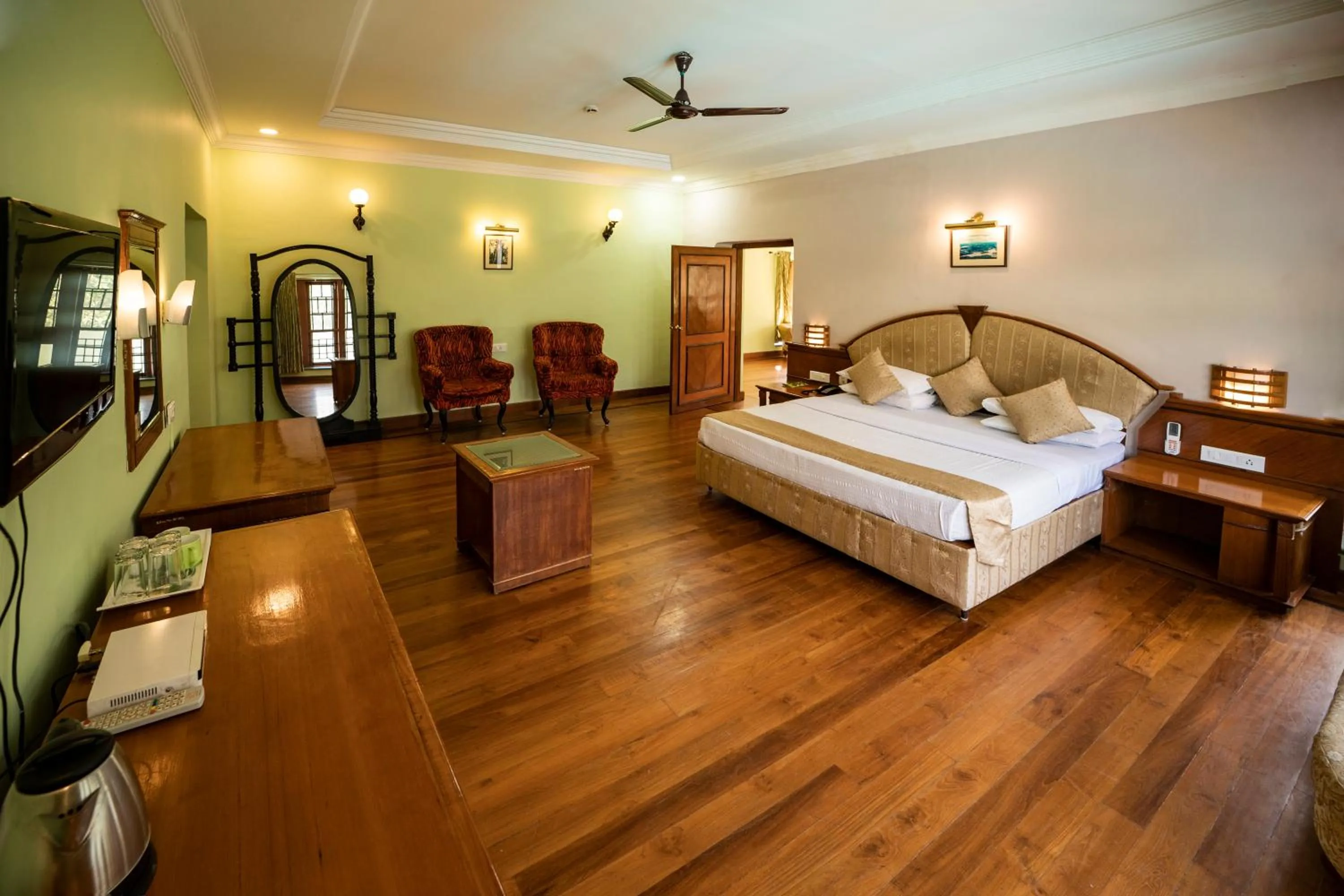 Bedroom, Bed in KTDC Aranya Nivas