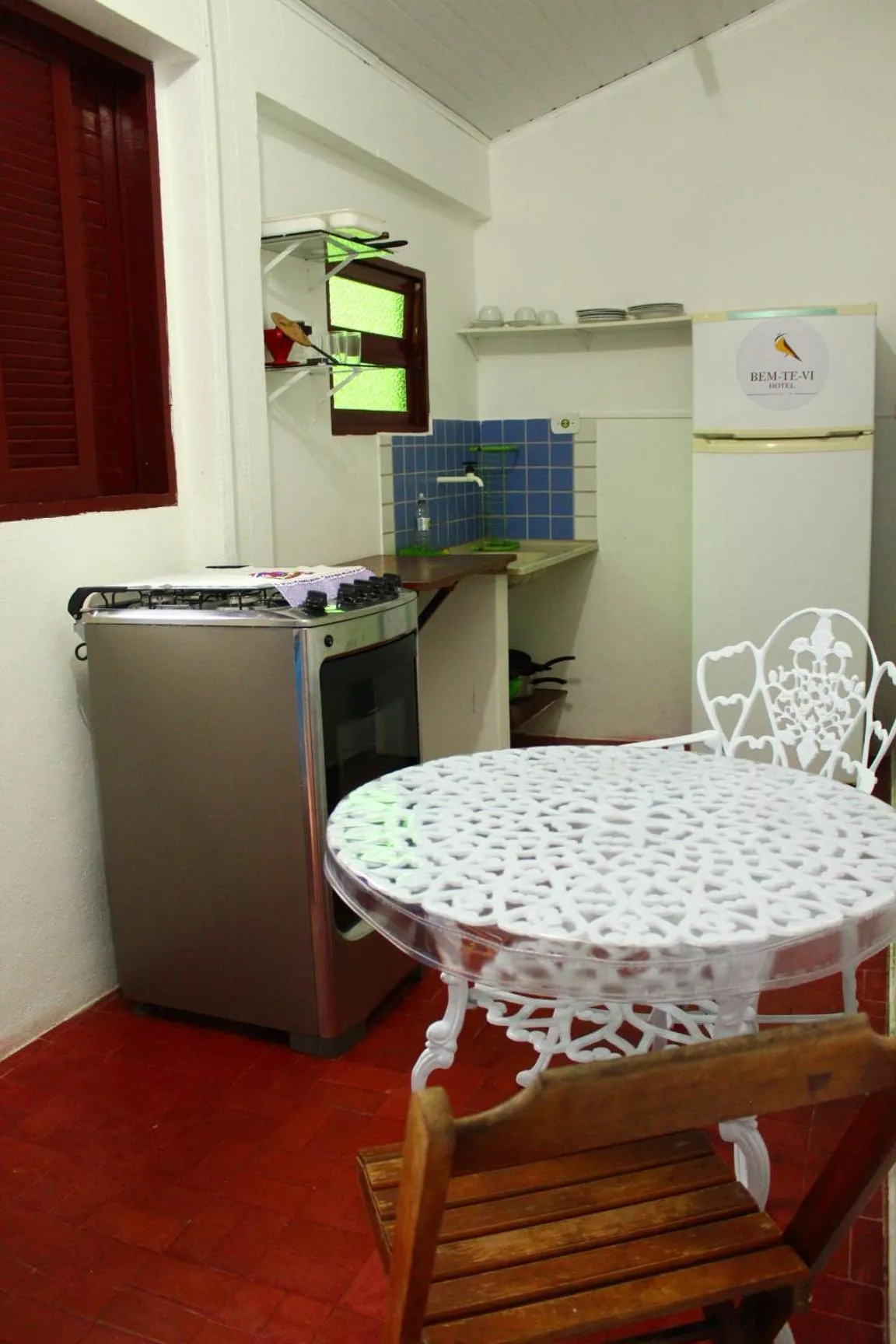 Kitchen or kitchenette in Hotel Bem Te Vi