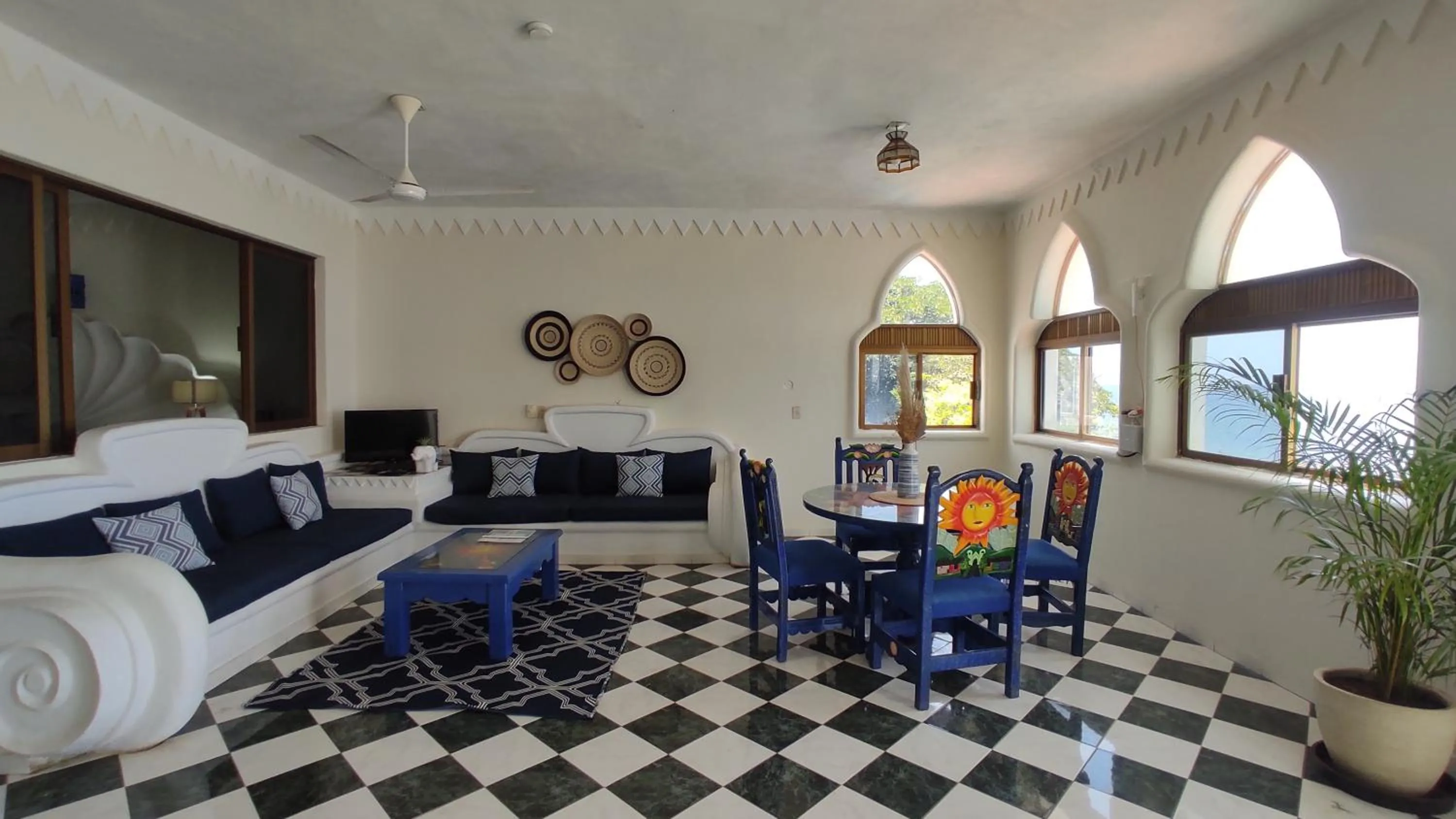 Seating area in Villas Paradise